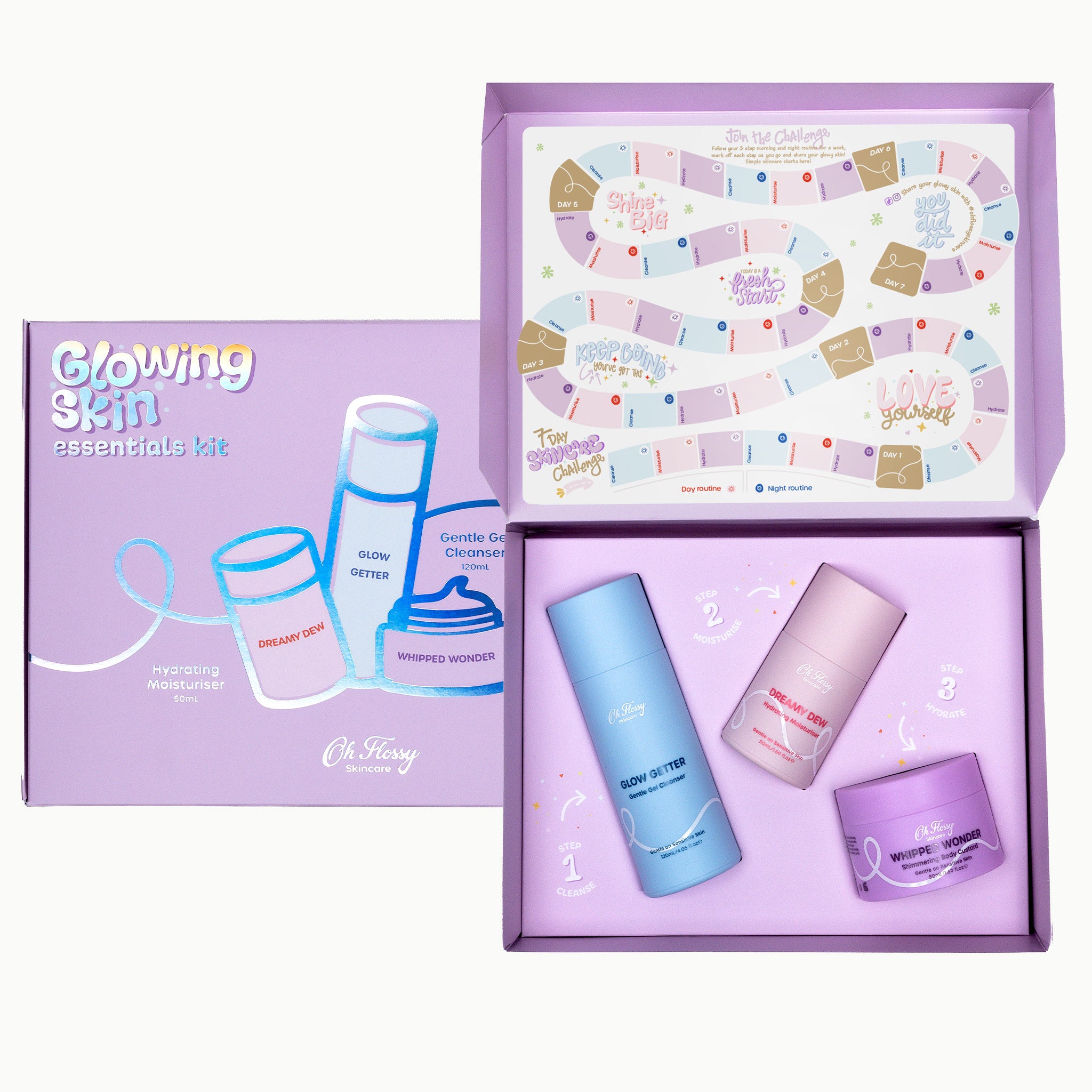 Oh Flossy Skincare Glowing Skin Essentials Kit