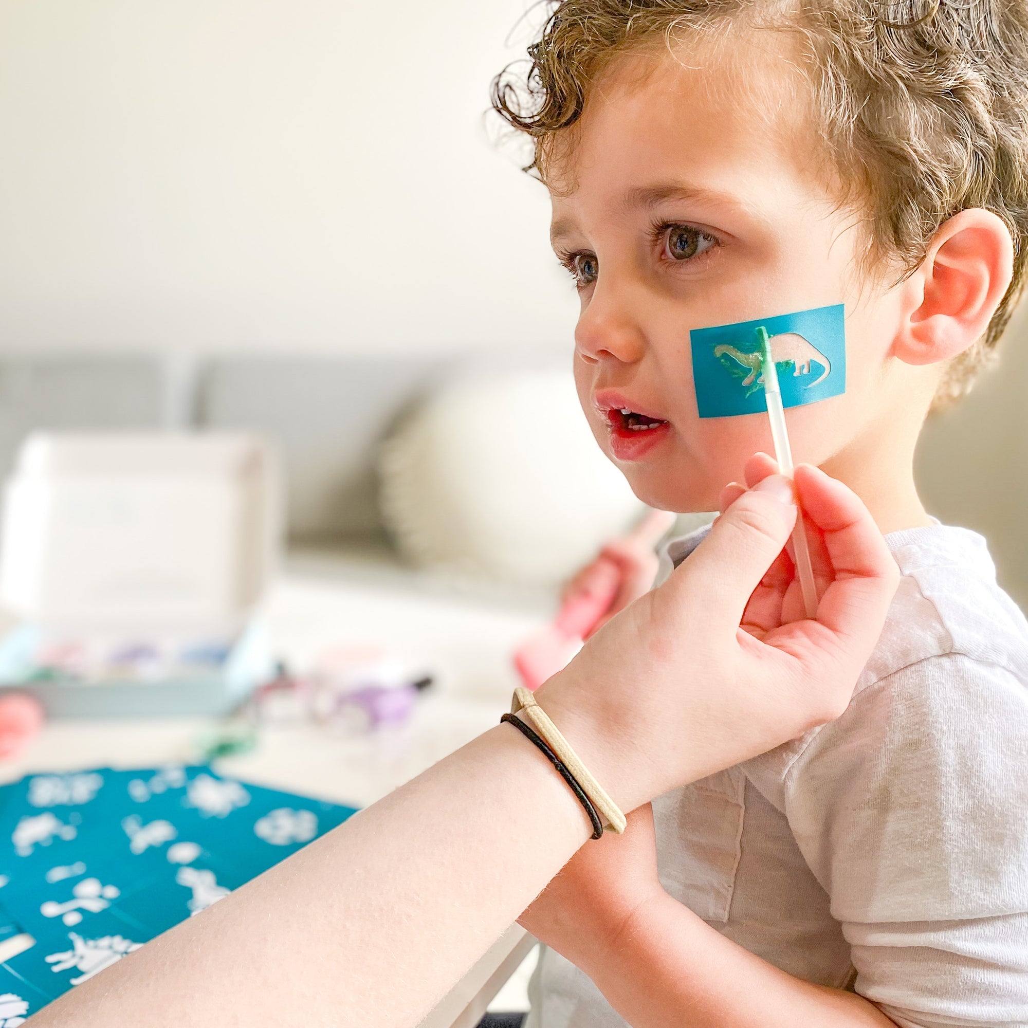 Oh Flossy Reusable Adhesive Face Paint & Make Up Stencils