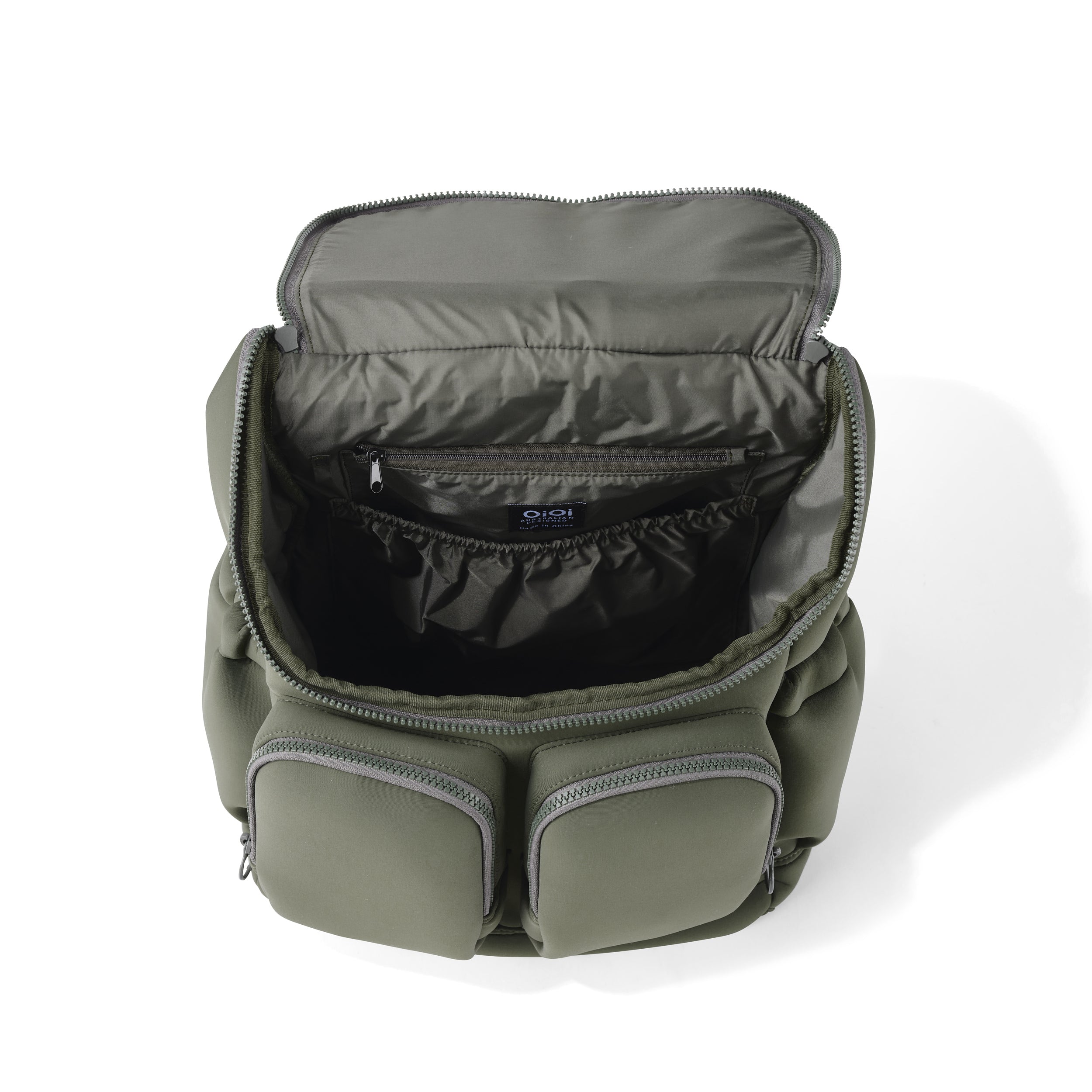 Oioi Sage Neoprene Signature Backpack Nappy Bag