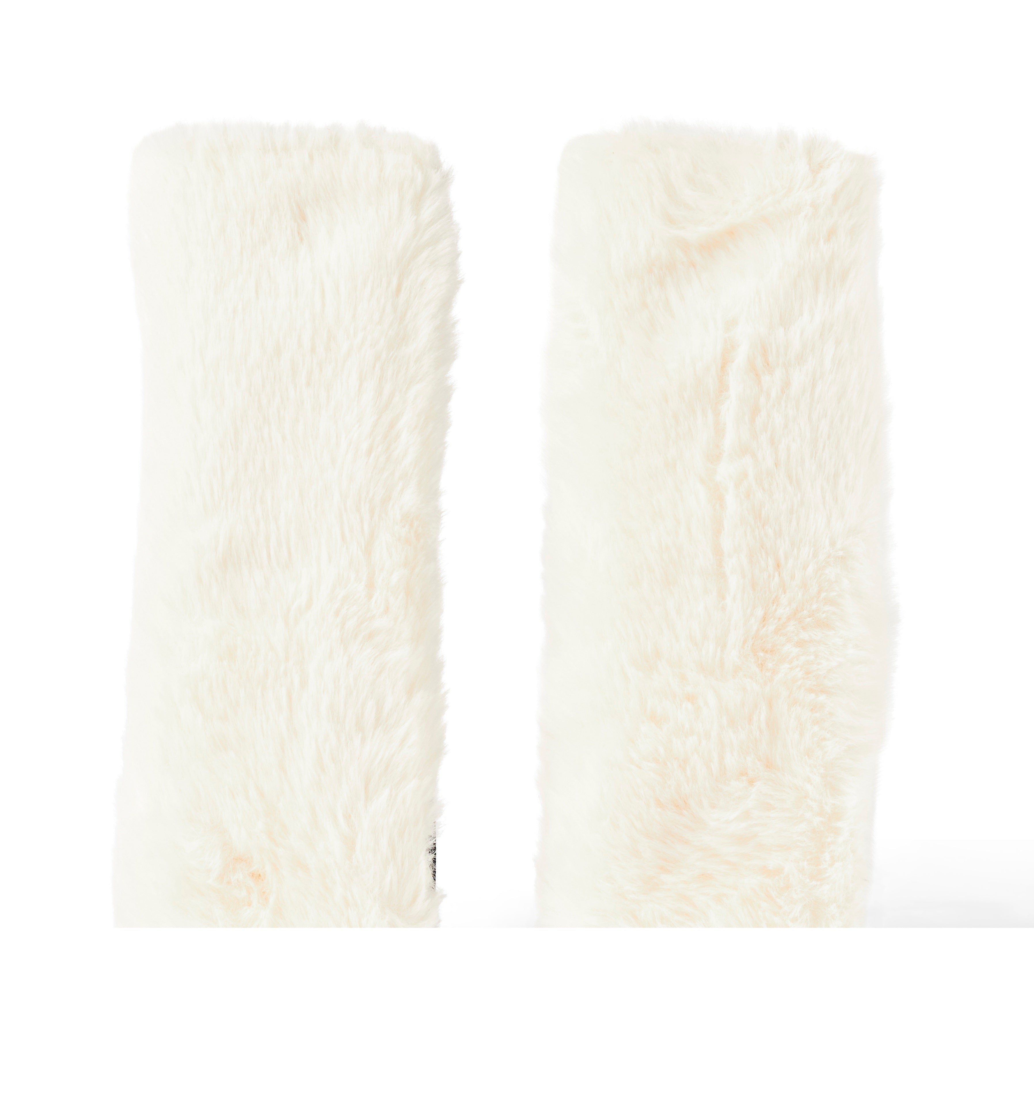 Oioi Reversible Pram Harness Cover Set - Houndstooth/Faux Fur