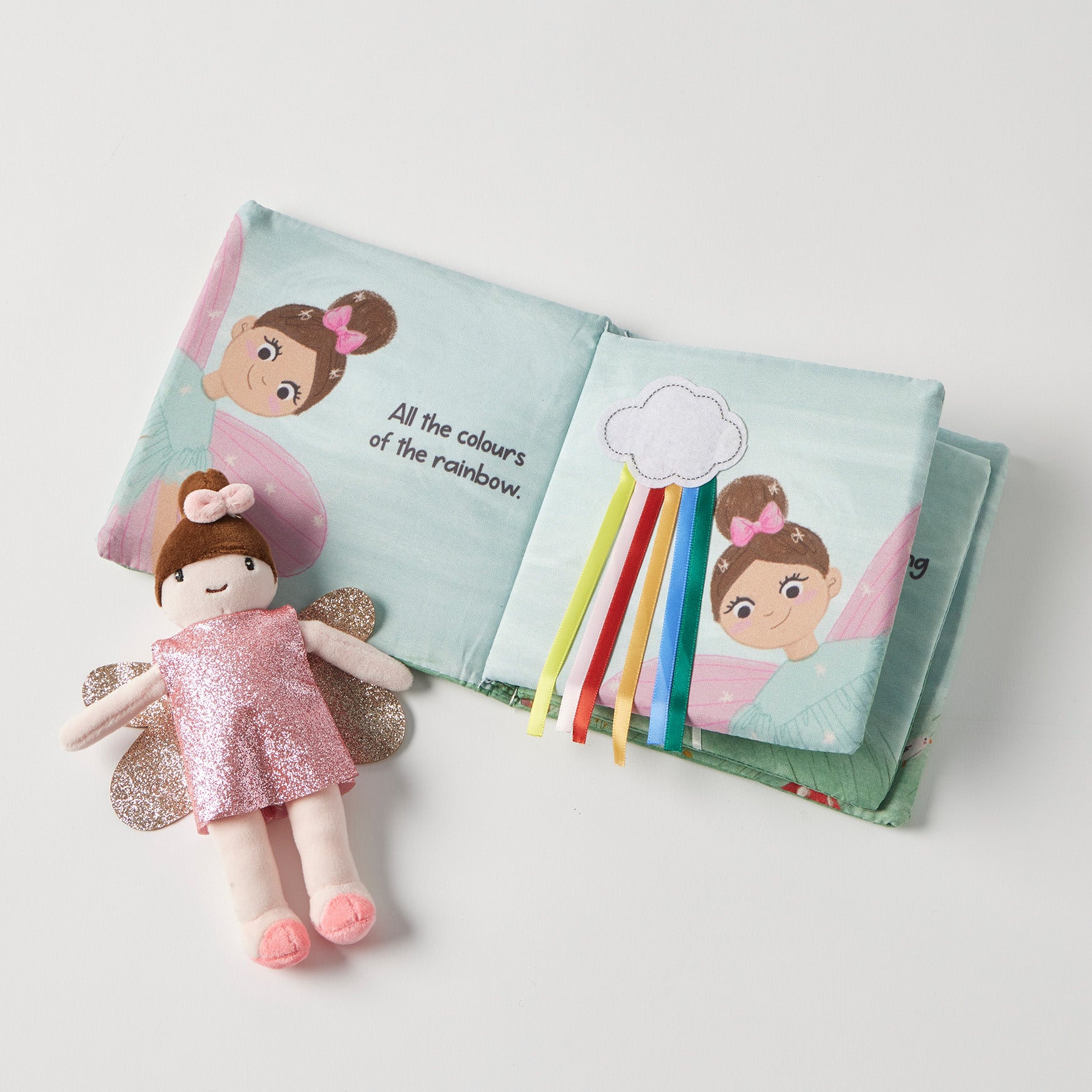 Jiggle & Giggle Fairy Fun Activity Fabric Book & Toy Set