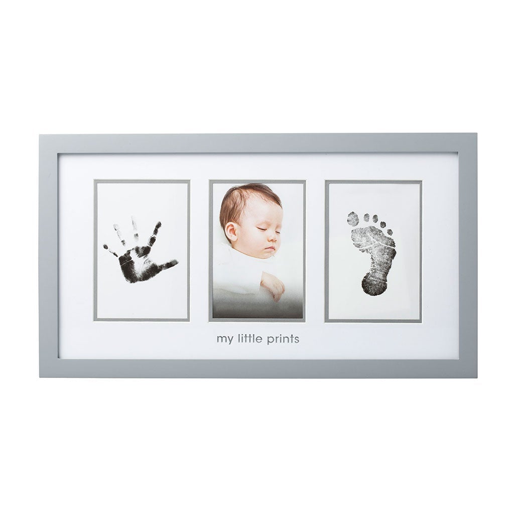 Pearhead Babyprints Photo Frame - Grey Frame