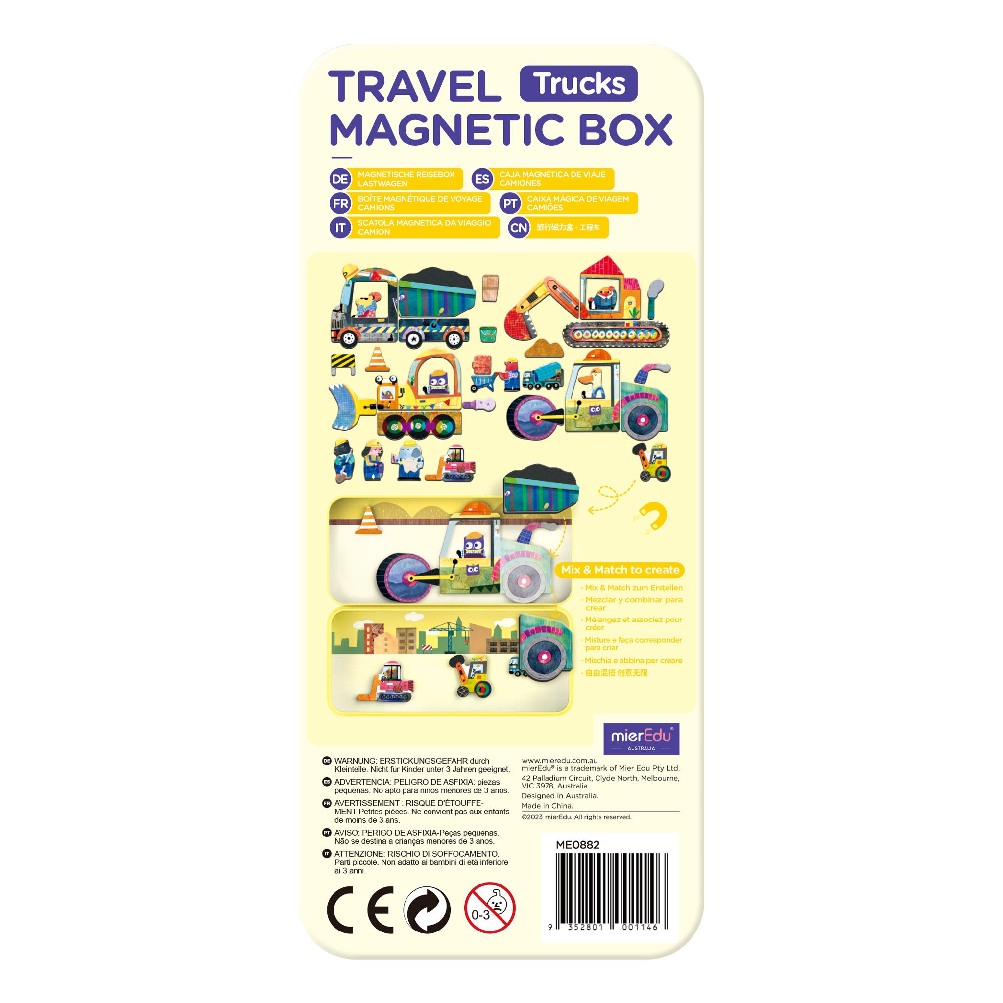 mierEdu Travel Magnetic Box Trucks