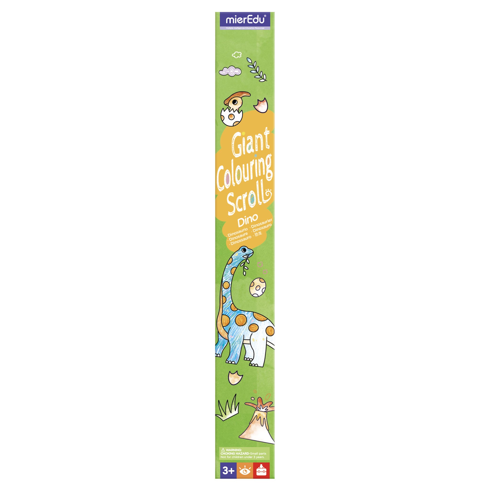 mierEdu Giant Colouring Scroll Dino