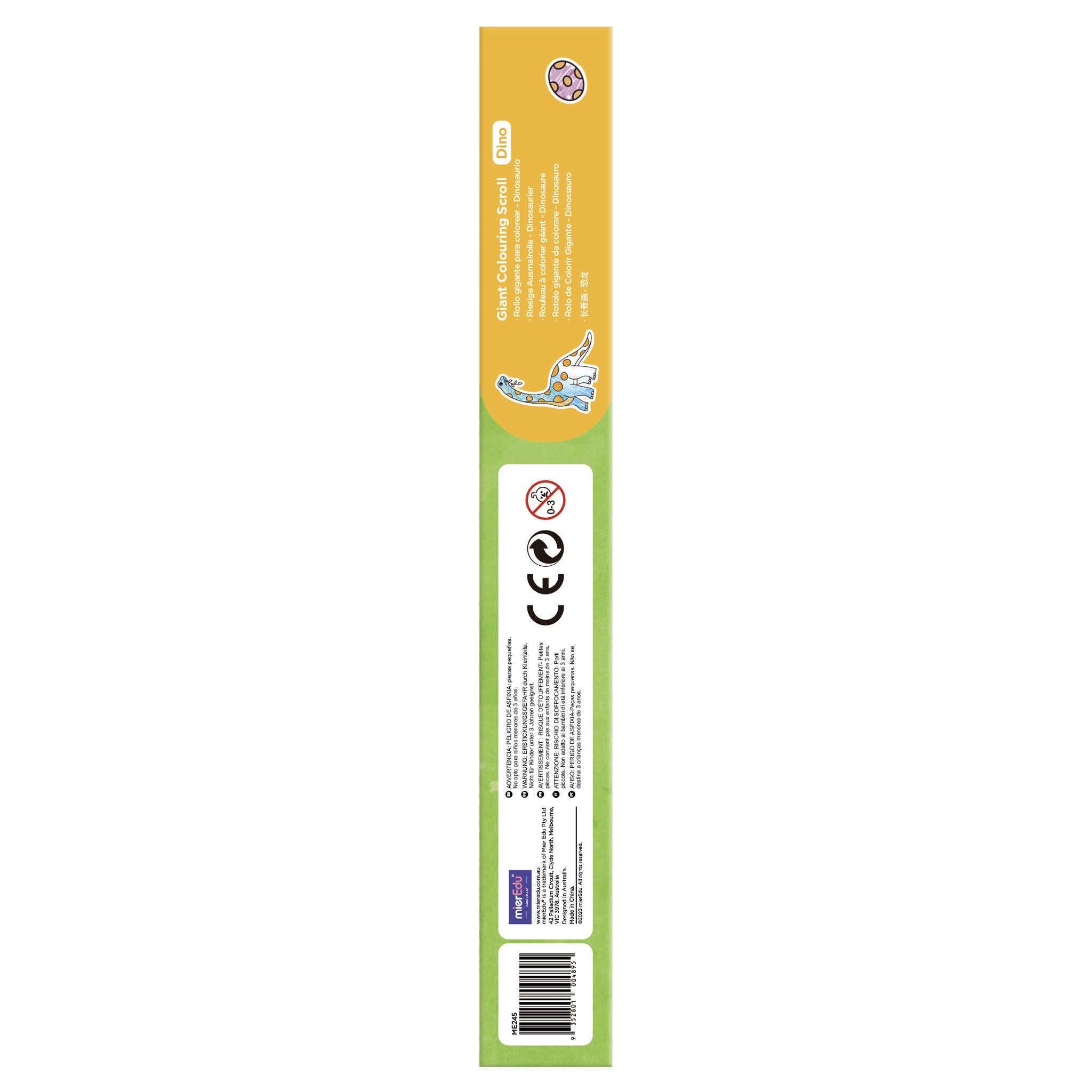 mierEdu Giant Colouring Scroll Dino