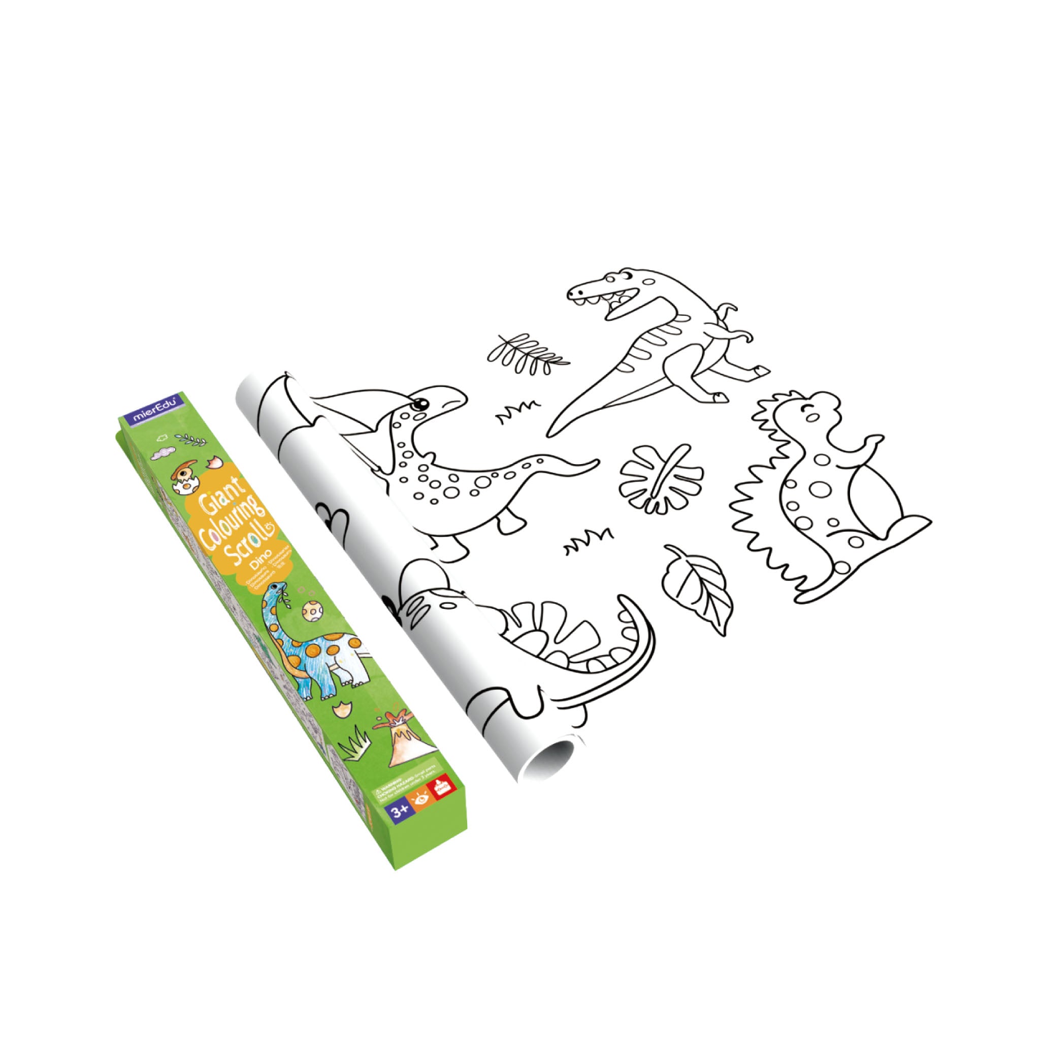 mierEdu Giant Colouring Scroll Dino