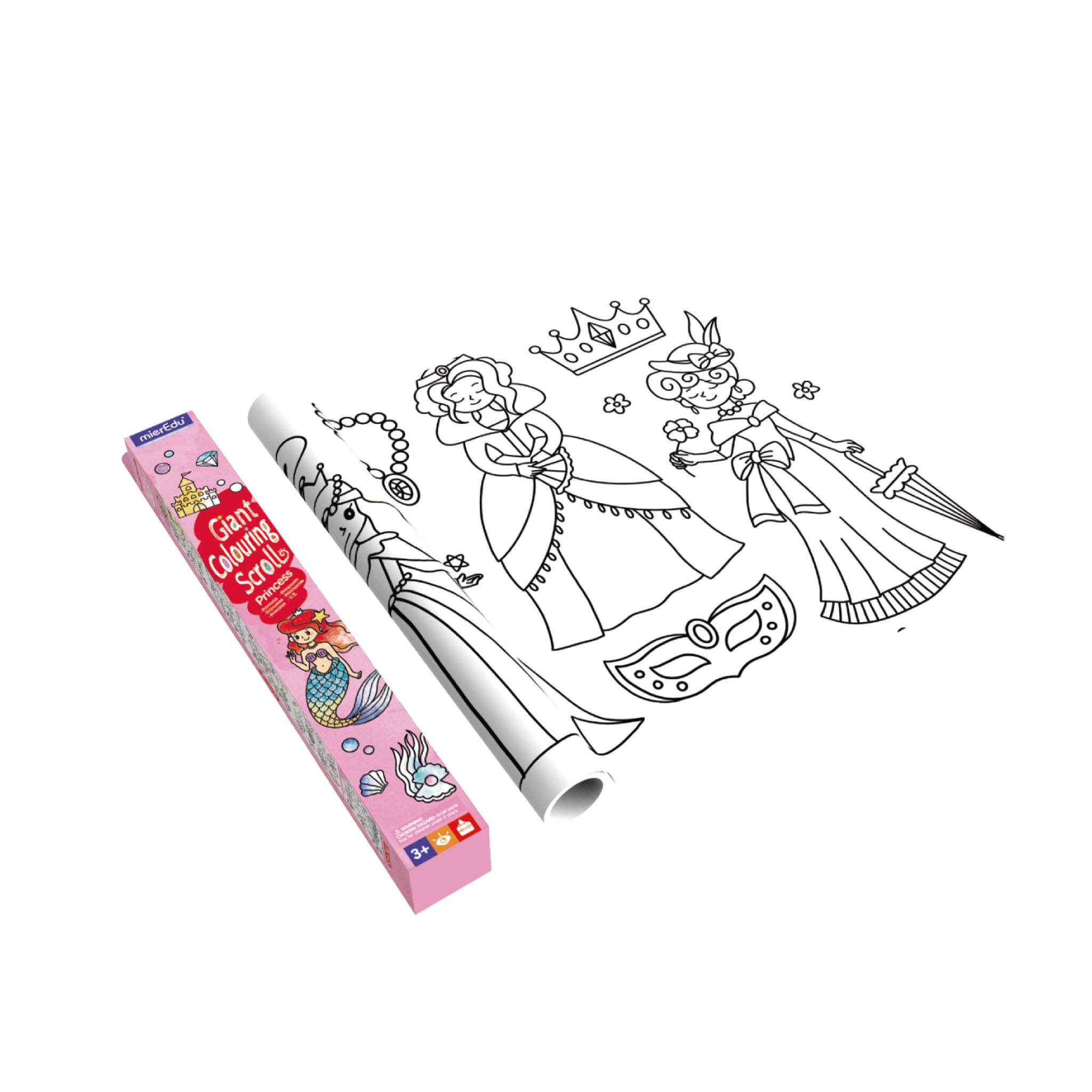 mierEdu Giant Colouring Scroll Princess