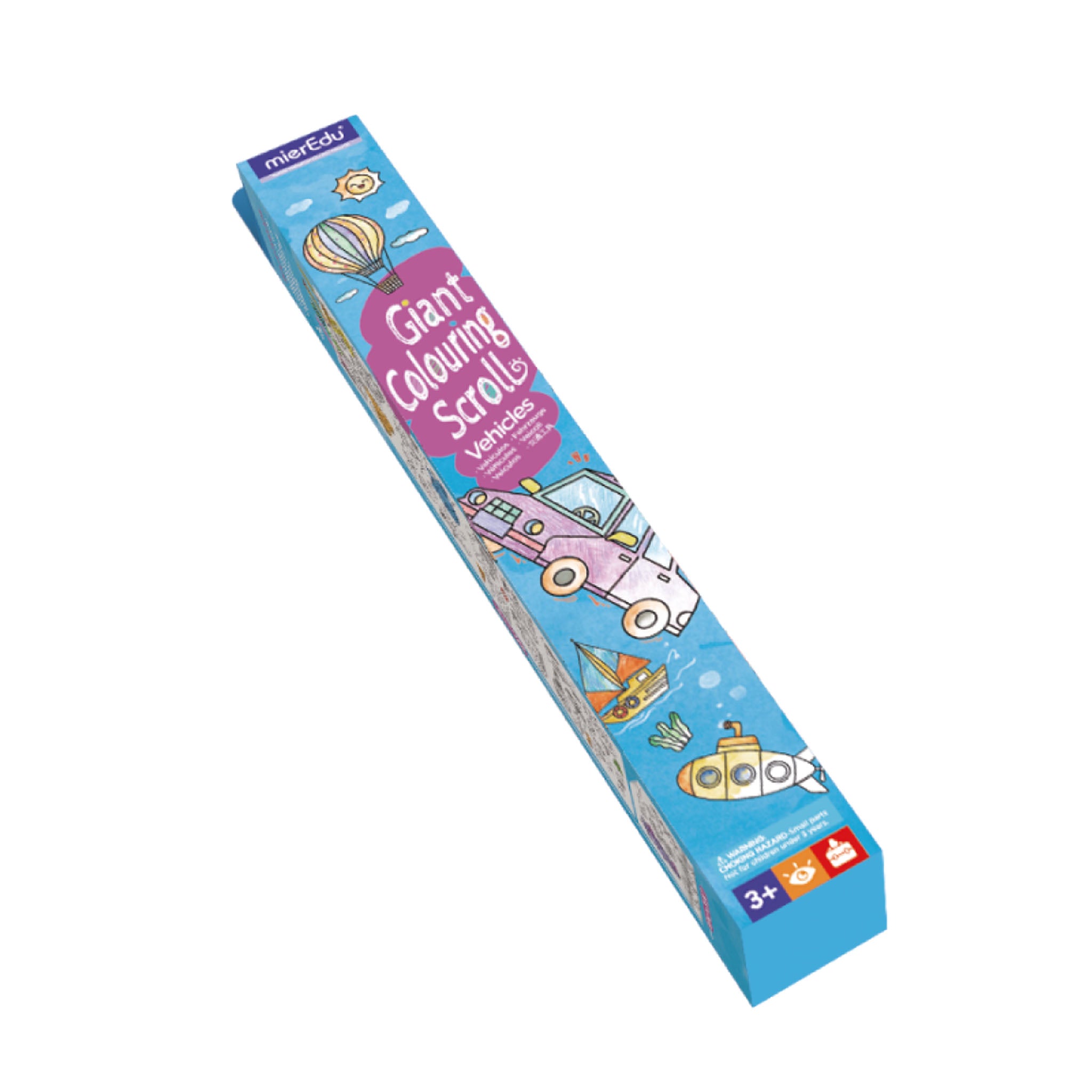 mierEdu Giant Colouring Scroll Vehicles