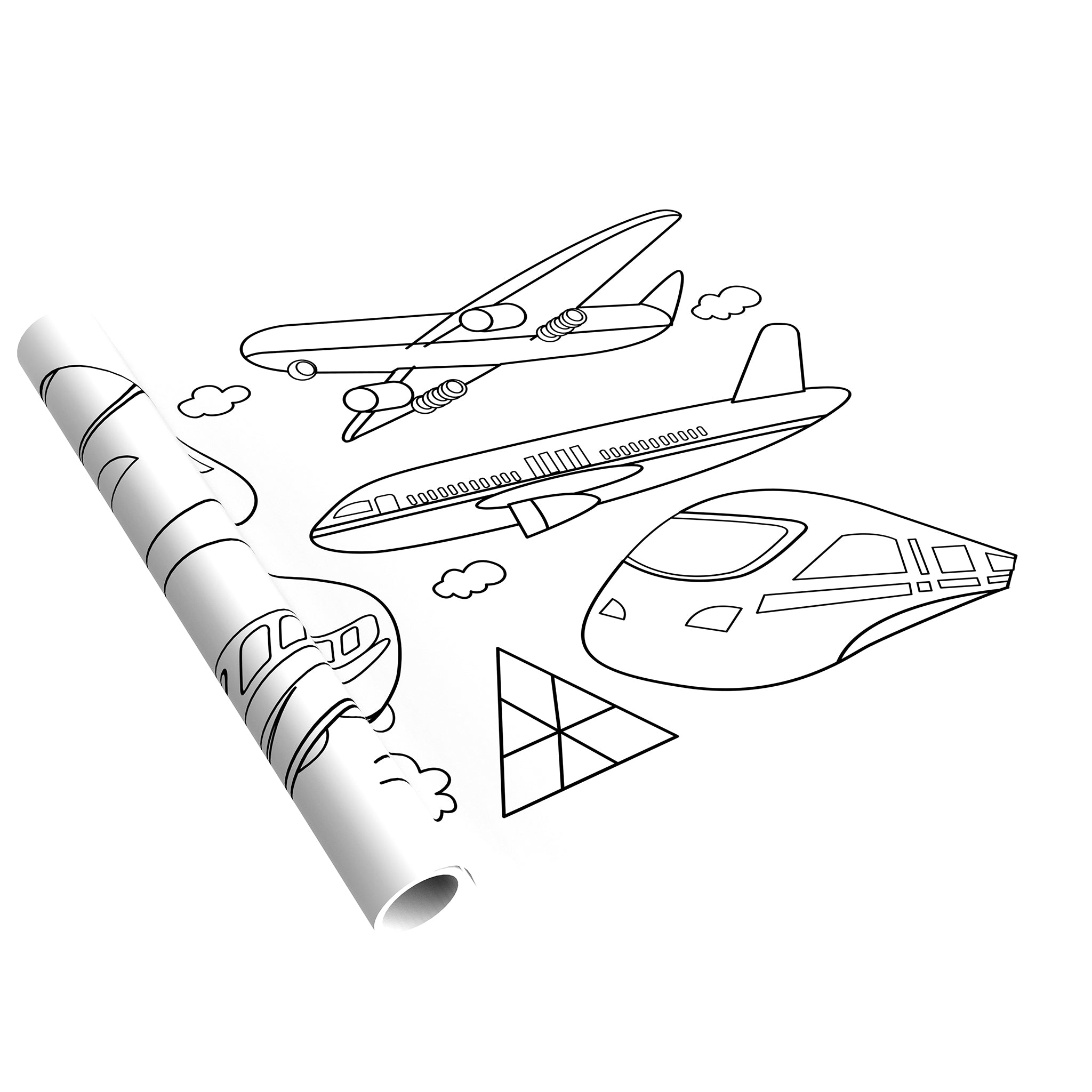 mierEdu Giant Colouring Scroll Vehicles