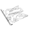 mierEdu Giant Colouring Scroll Vehicles