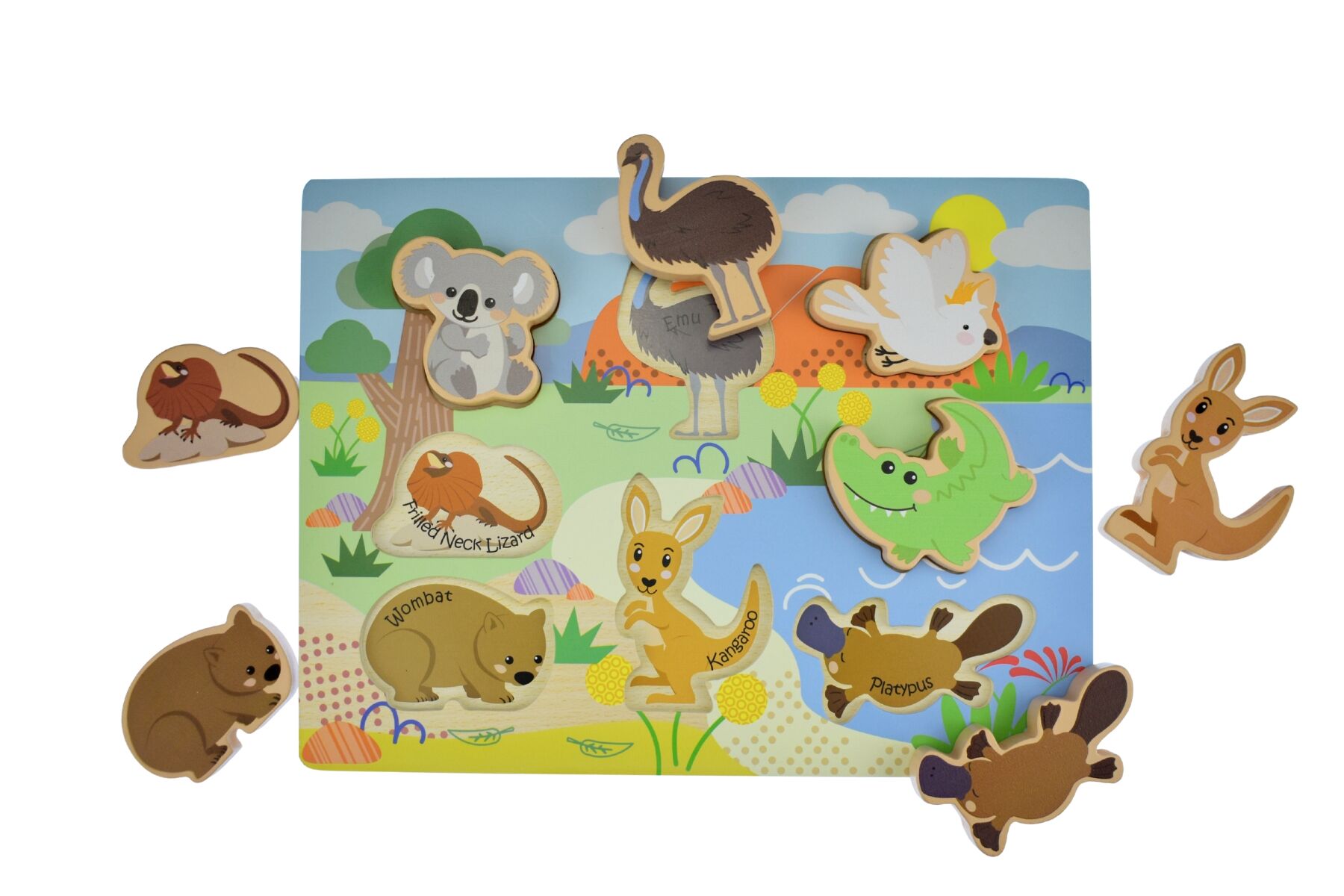 Bush Buddies Australian Animals Wooden Chunky Puzzle