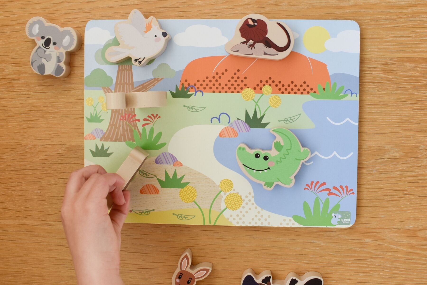 Bush Buddies Australian Animals Wooden Chunky Puzzle