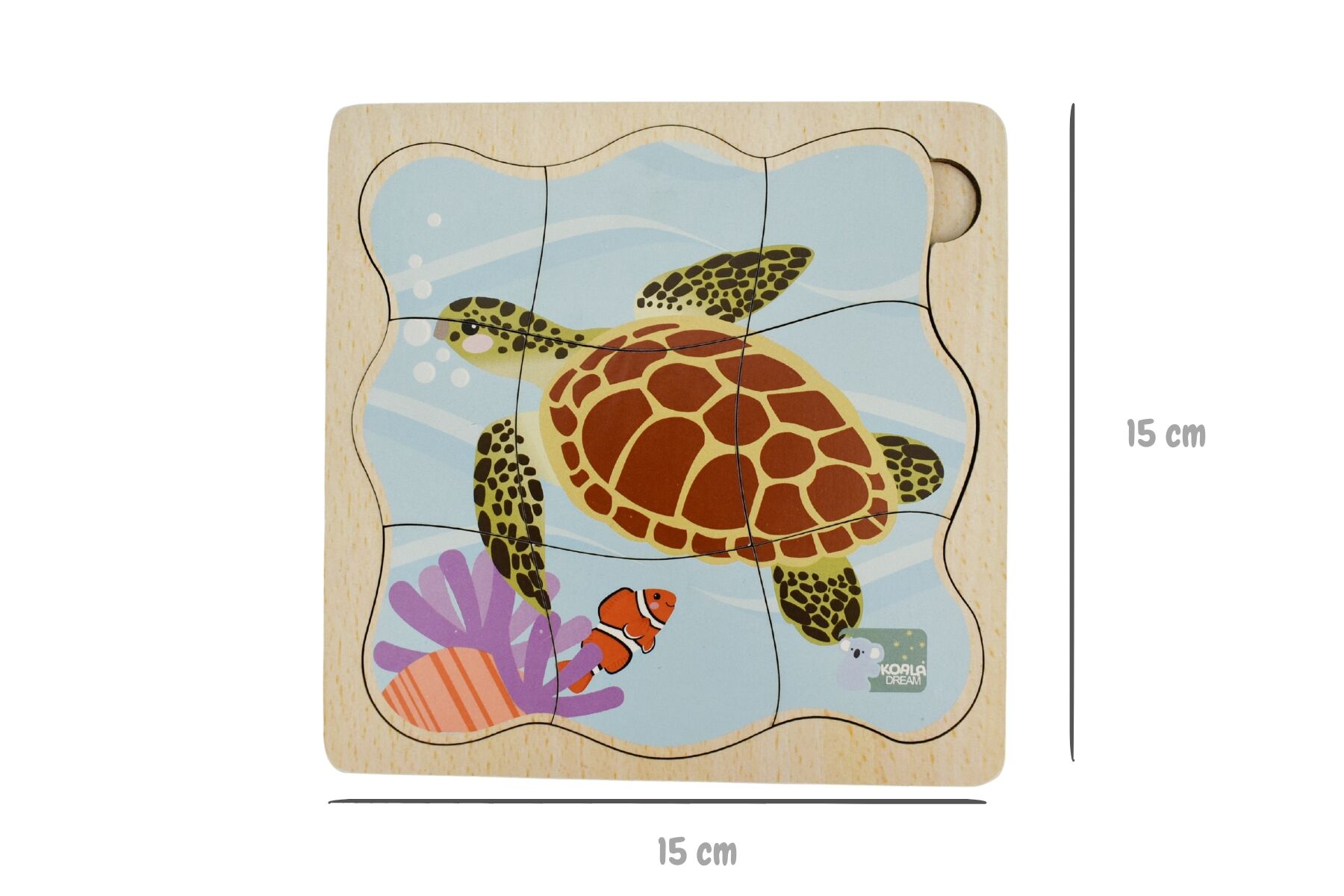 Wooden Bush Buddies Life Cycle Layer Puzzle Green Sea Turtle