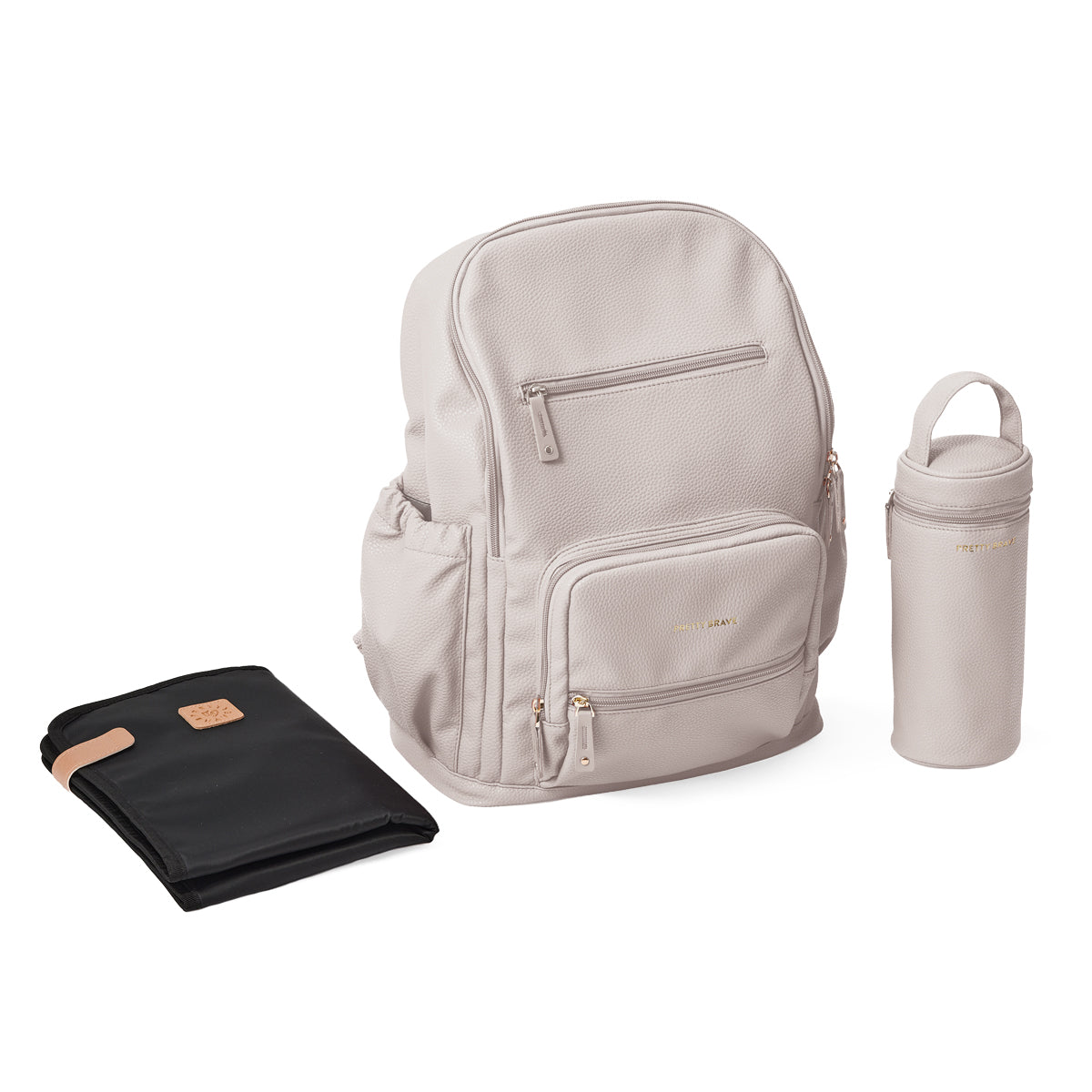 Pretty Brave Chloe Backpack Stone Pebbled