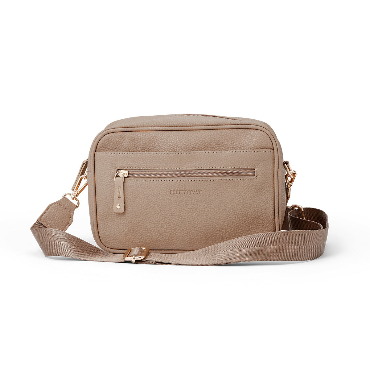 Pretty Brave Harper Cross Body Bag Natural Pebbled
