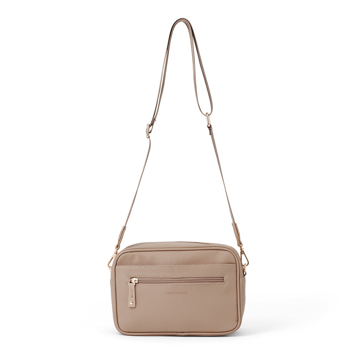 Pretty Brave Harper Cross Body Bag Natural Pebbled