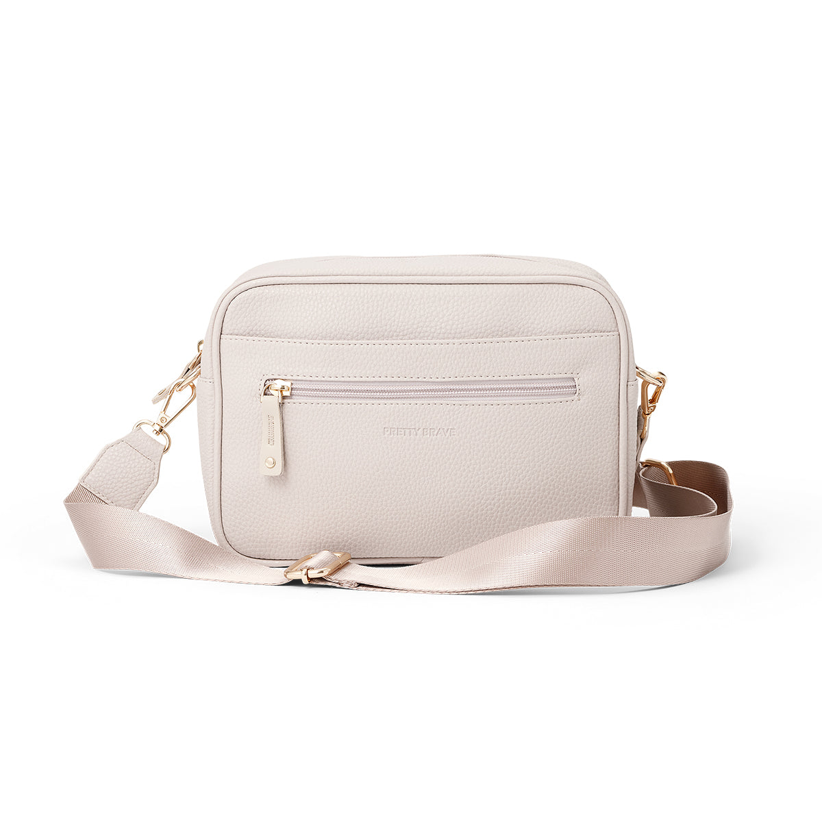 Pretty Brave Harper Cross Body Bag Stone Pebbled