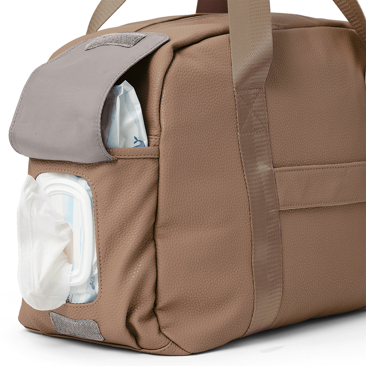 Pretty Brave Stella Baby Bag Natural Pebbled