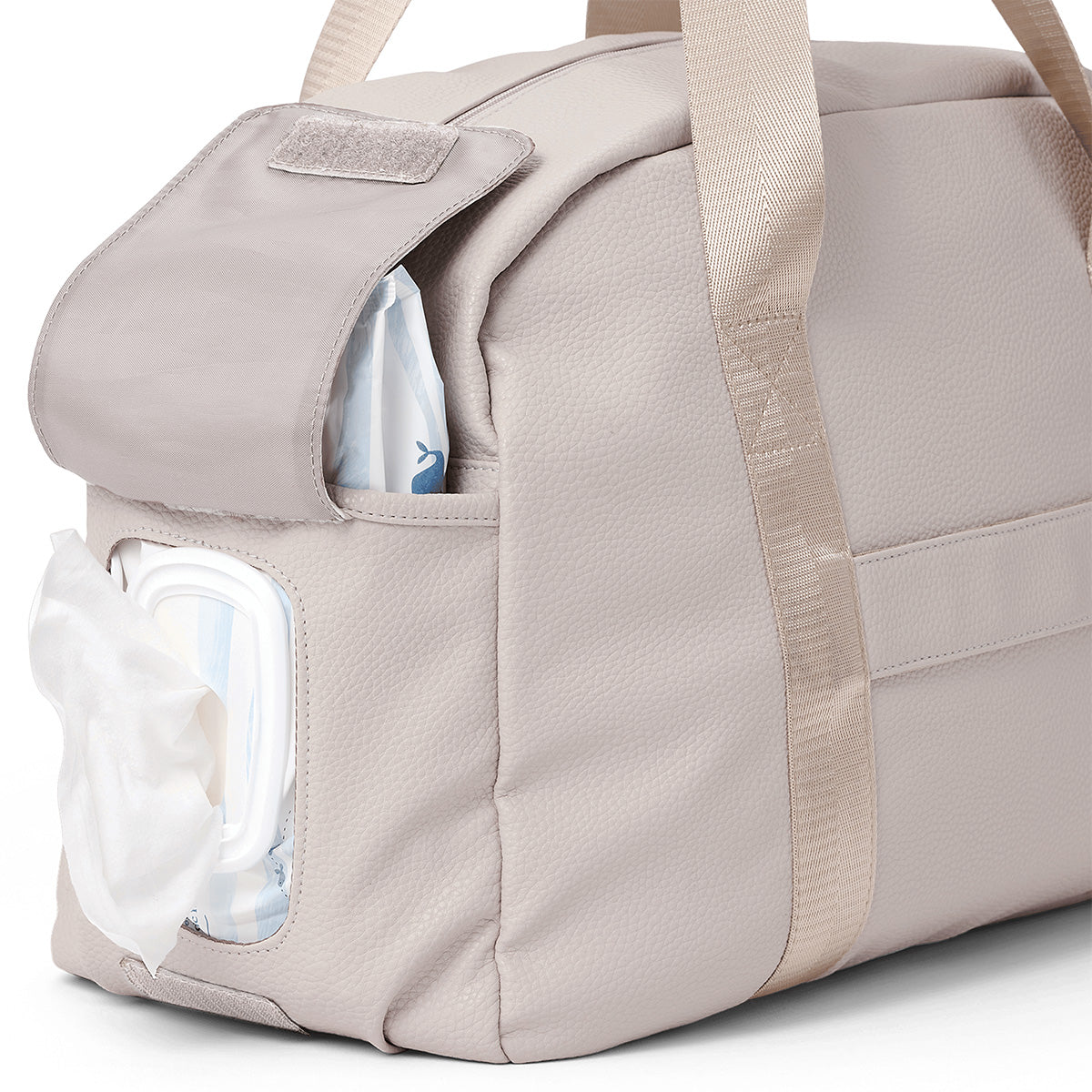 Pretty Brave Stella Baby Bag Stone Pebbled