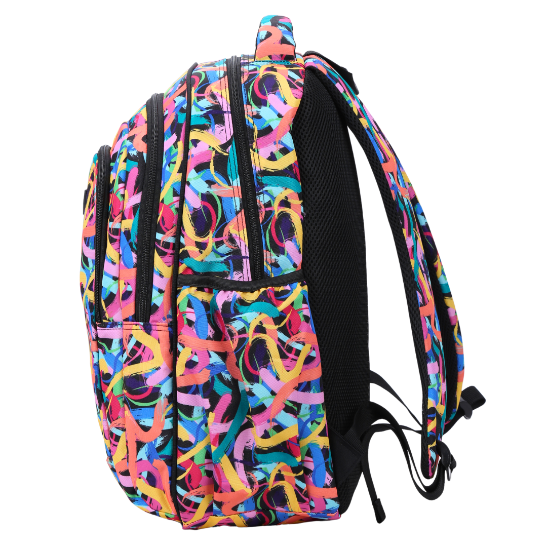 Alimasy Large School Backpack - Paints & Swirls