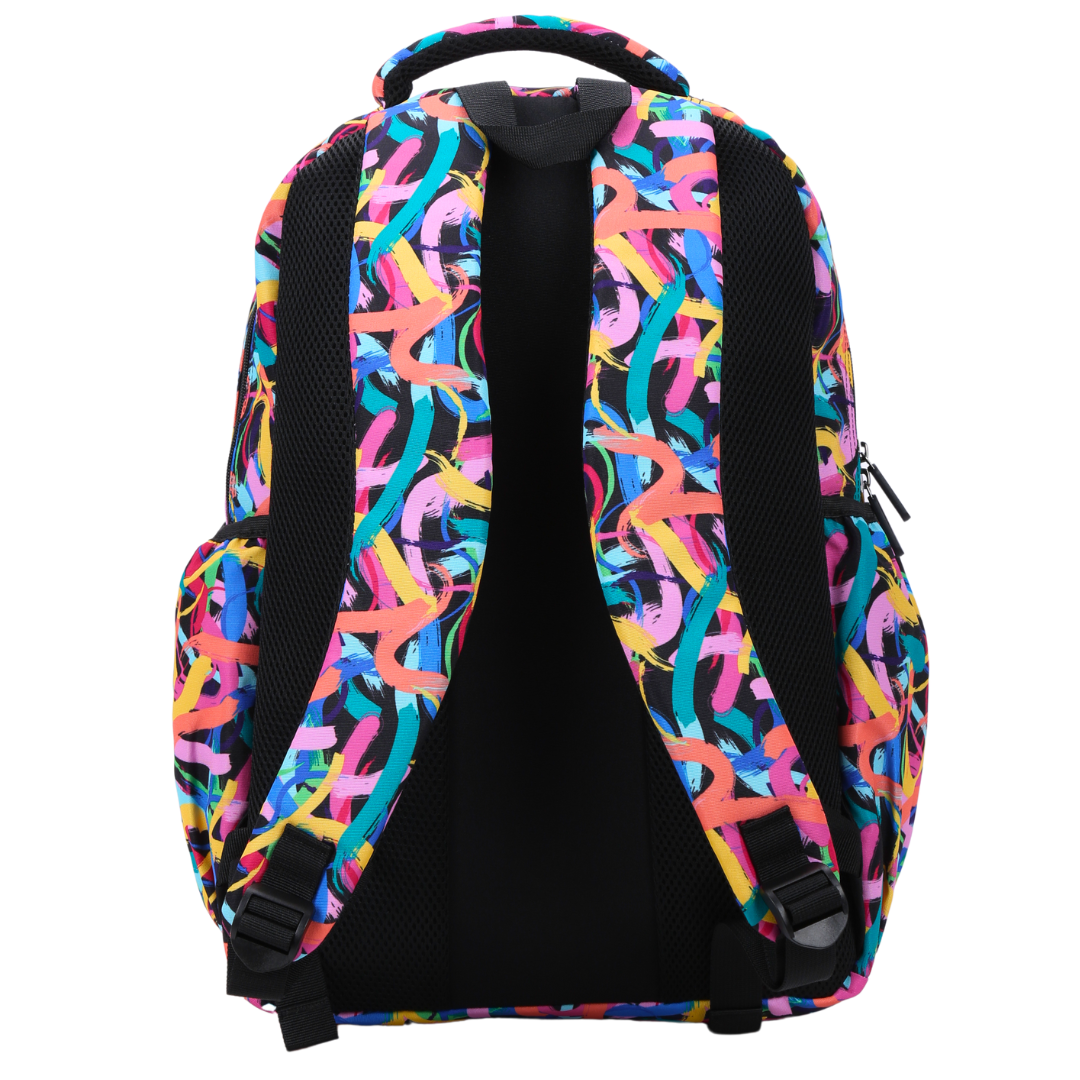 Alimasy Large School Backpack - Paints & Swirls