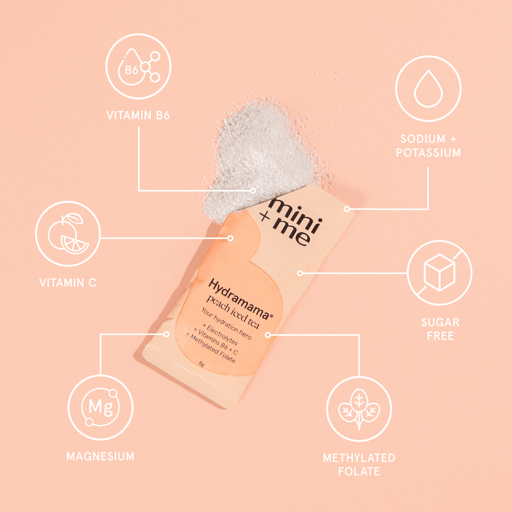 Hydramama Mini and Me Hydration Powder Peach Iced Tea
