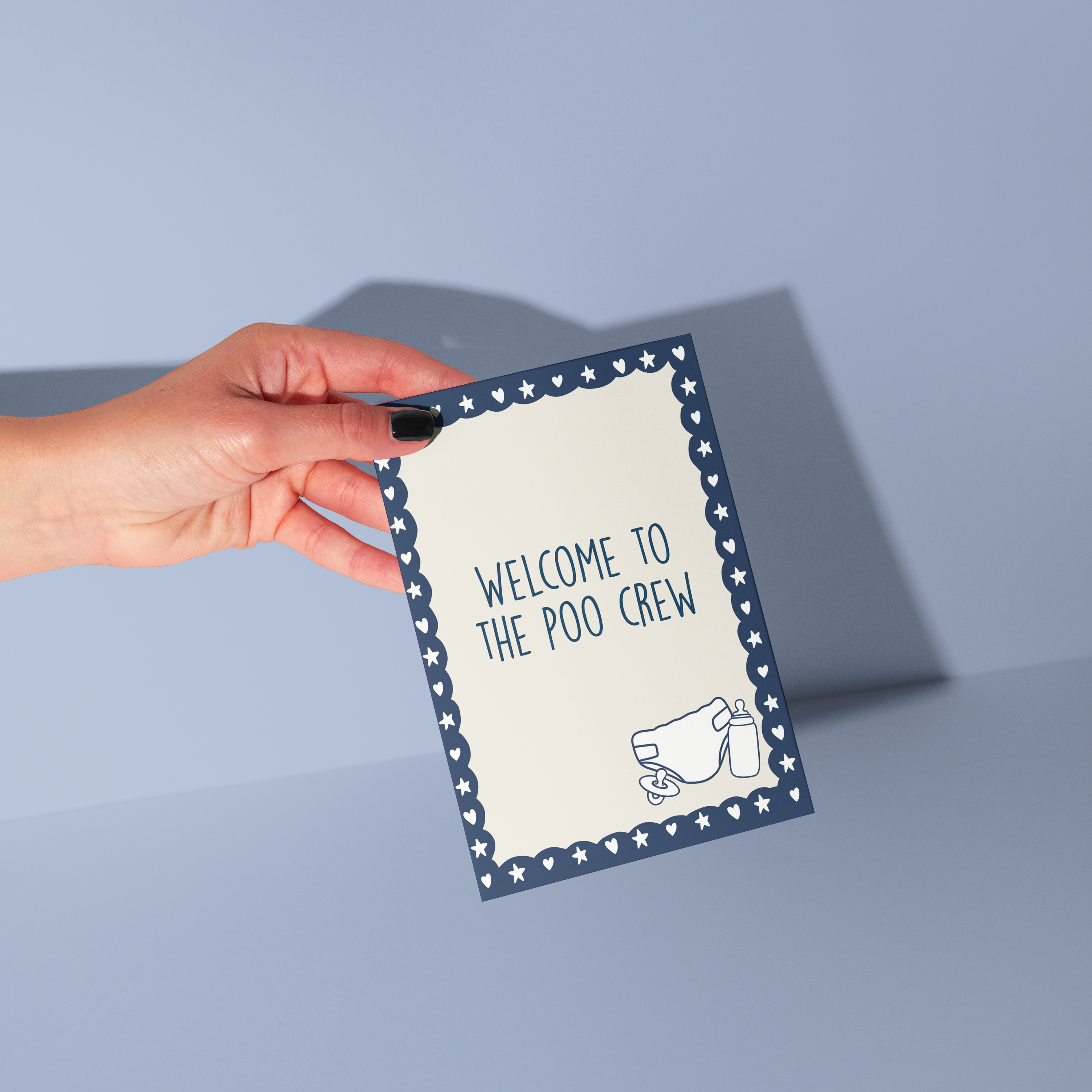 Poo Crew Baby Card