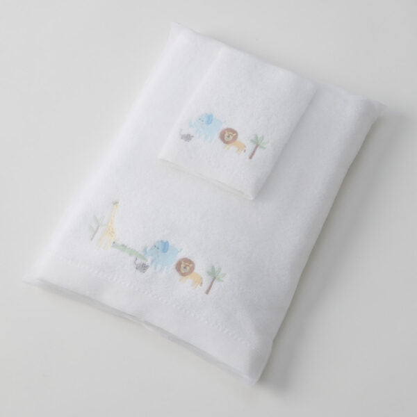 Baby Bath Towel & Matching Face Washer Gift Set