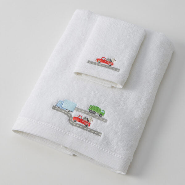 Baby Bath Towel & Matching Face Washer Gift Set