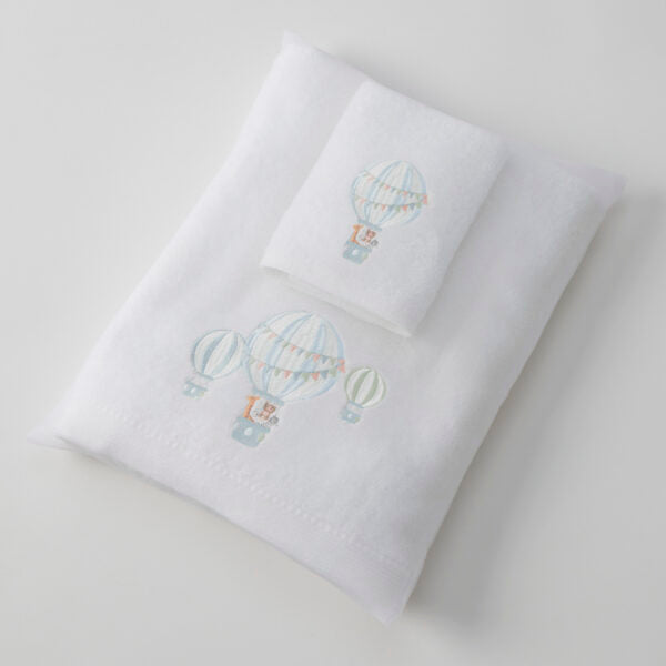 Baby Bath Towel & Matching Face Washer Gift Set