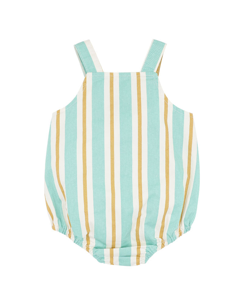 Fox and Finch Surfs Up Stripe Overalls