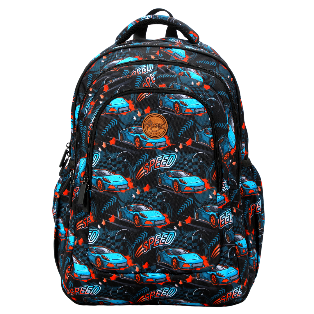 Alimasy Racing Cars Large School Backpack