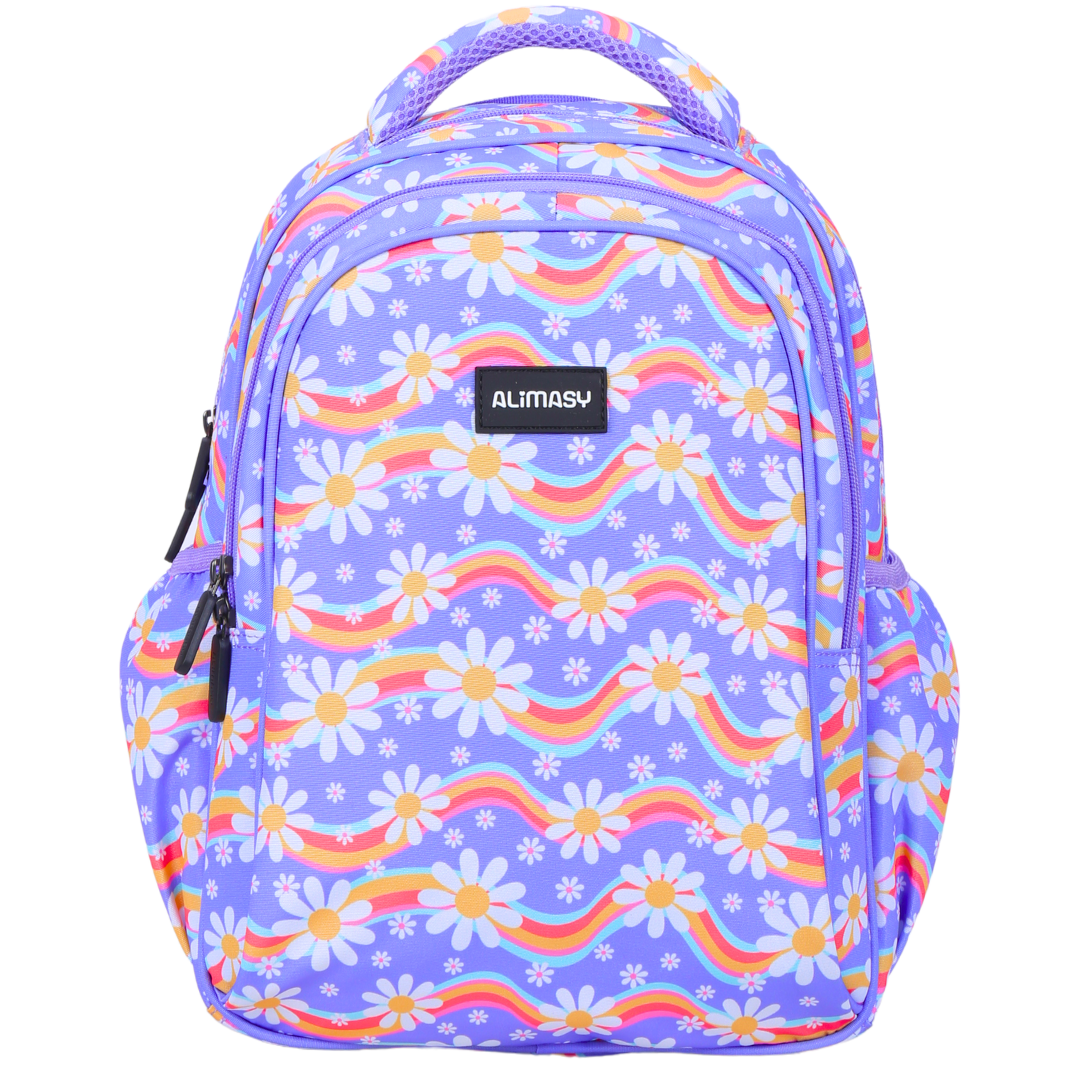 Alimasy Small Backpack - Rainbow Daisy