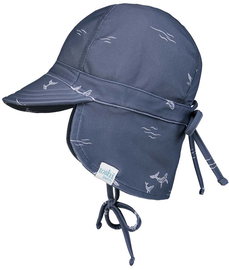 Toshi Swim Flap Cap Hat - Whales