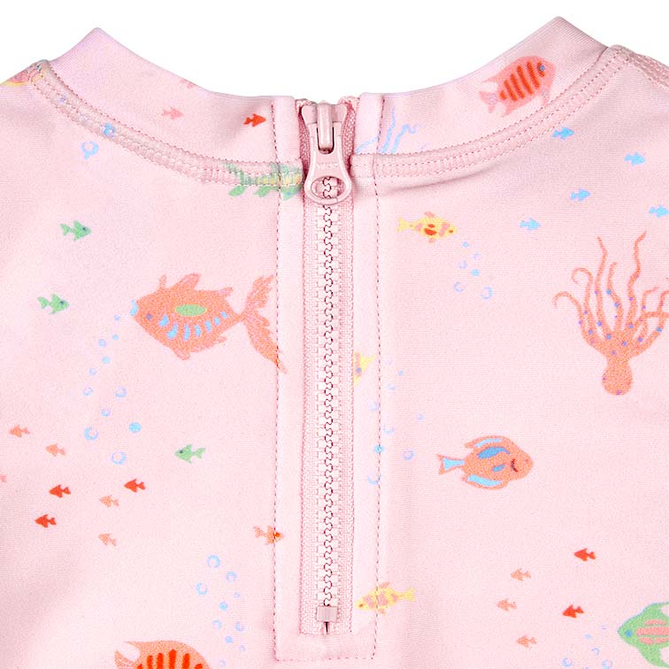 Toshi Swim Onesie Long Sleeve - Coral