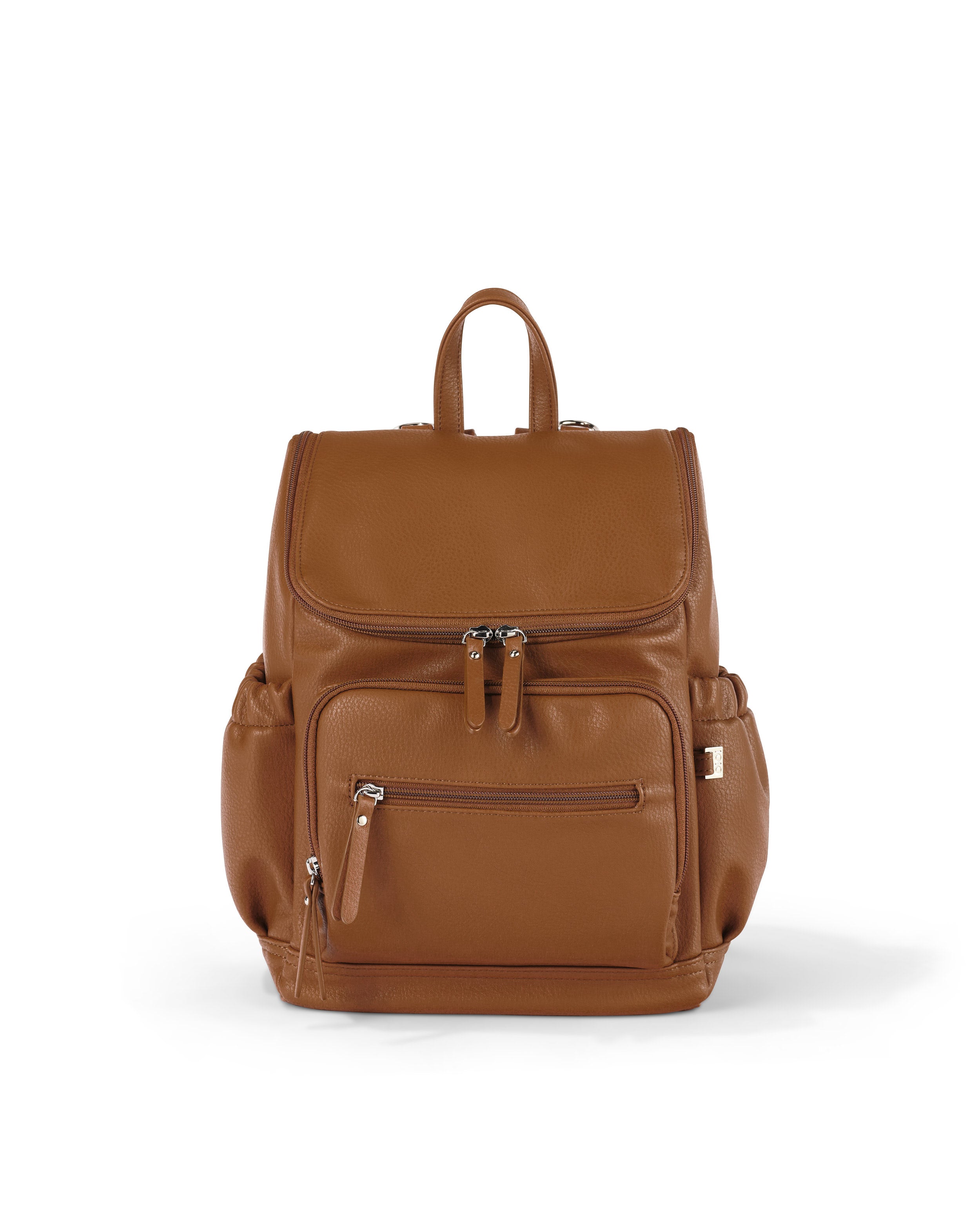 OiOi Signature Mini Backpack - Chestnut Vegan Leather