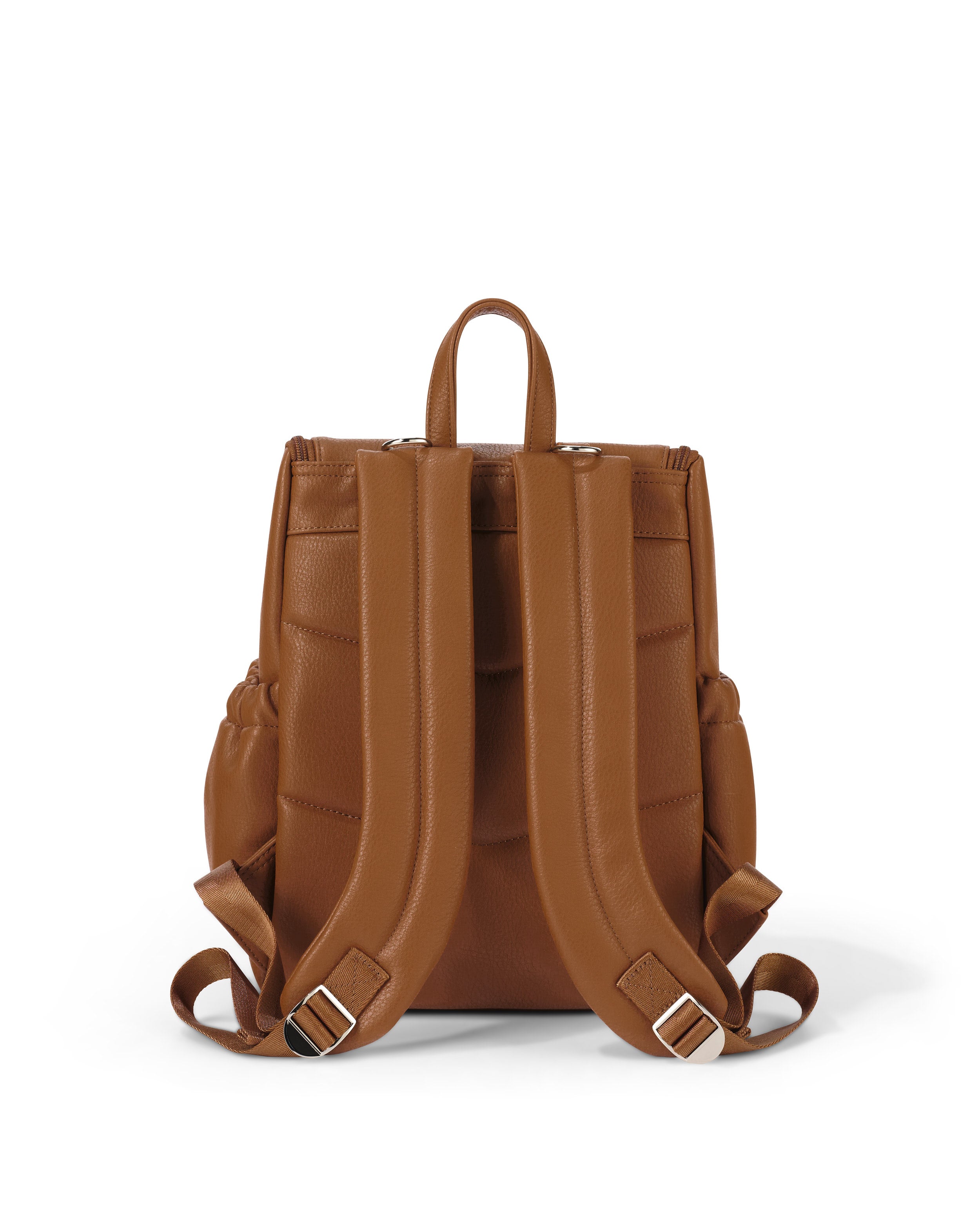 OiOi Signature Mini Backpack - Chestnut Vegan Leather