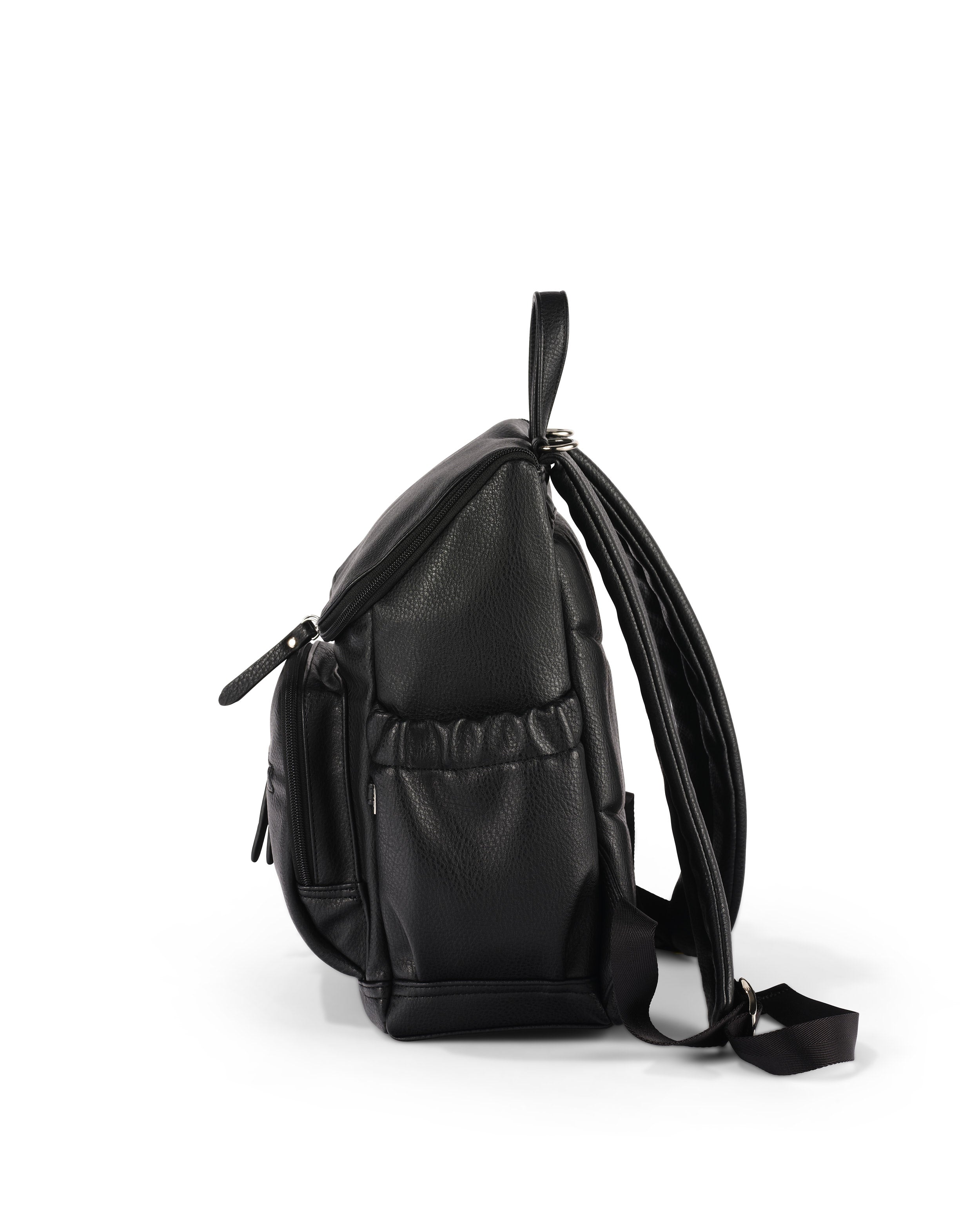 OiOi Signature Mini Backpack - Black Vegan Leather