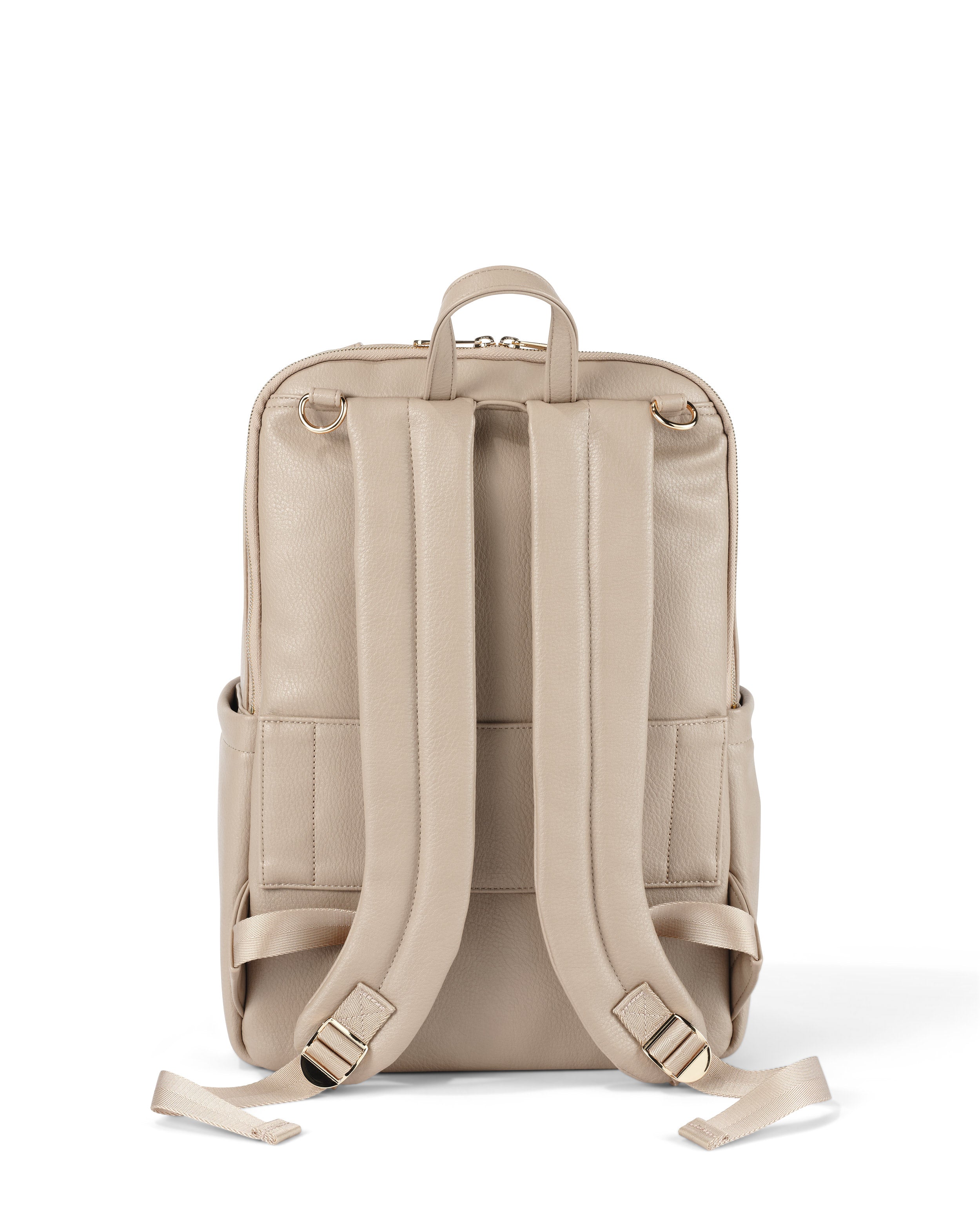 OiOi Multitasker Nappy Backpack Oat Vegan Leather