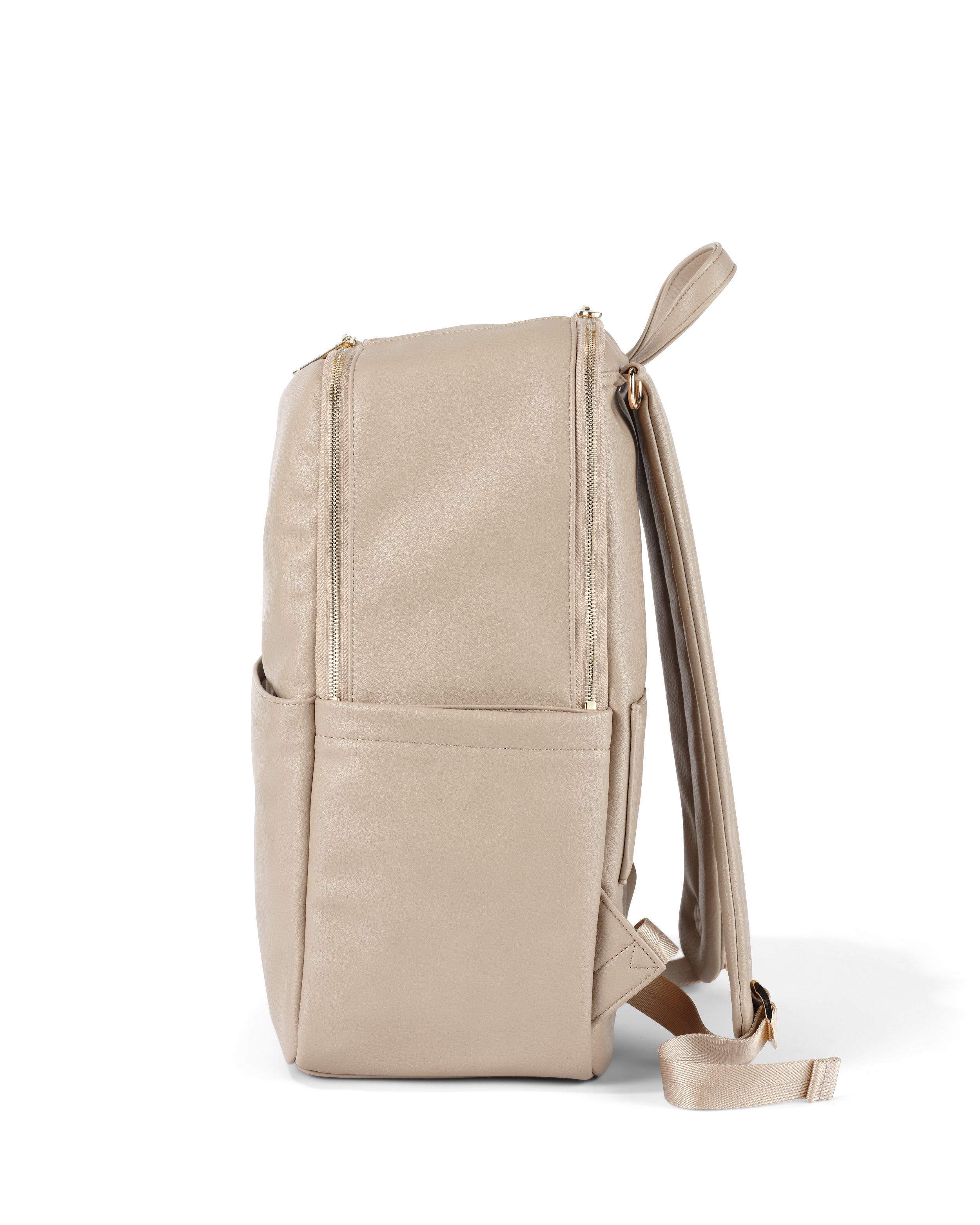 OiOi Multitasker Nappy Backpack Oat Vegan Leather