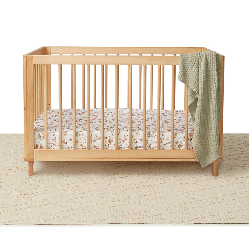 Snuggle Hunny Organic Cot Sheet Garden Fairy Garden