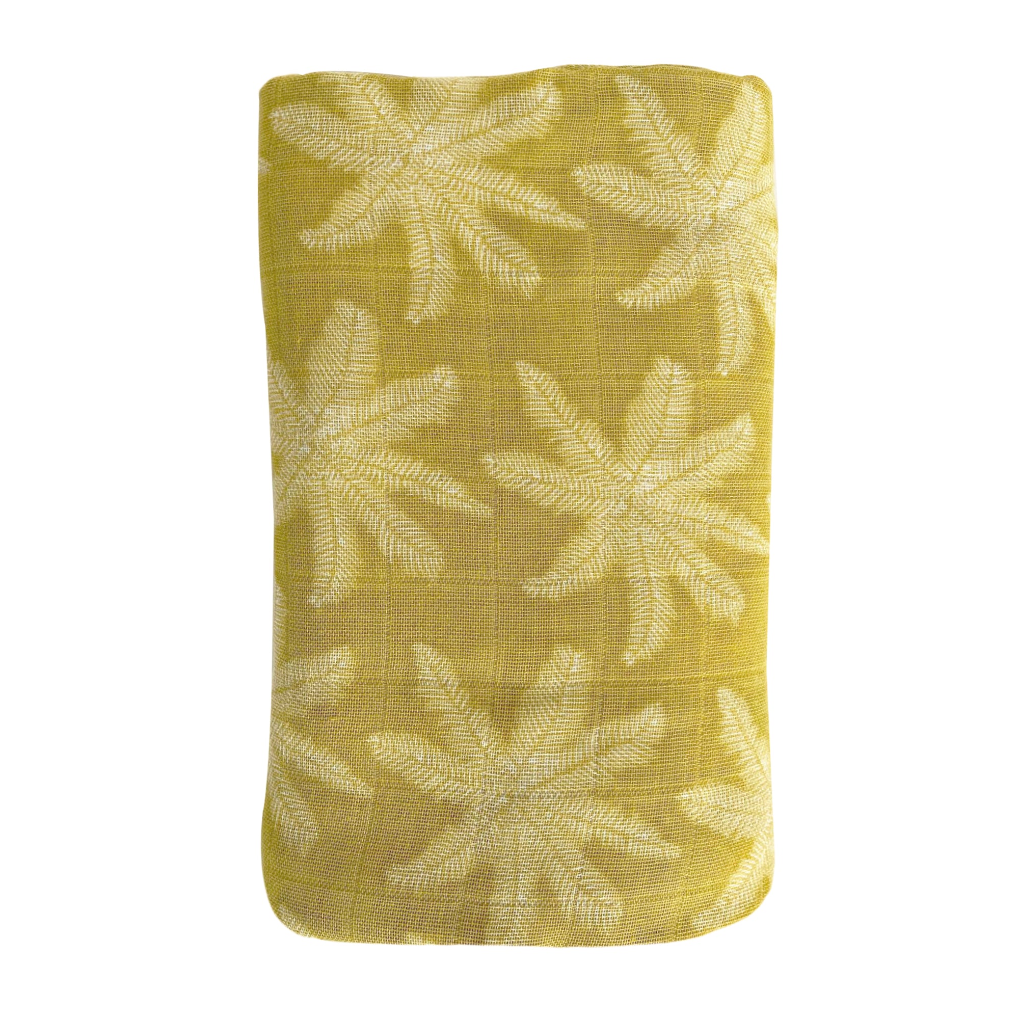 OB Designs Pear Muslin Security Blanket - Palm Print