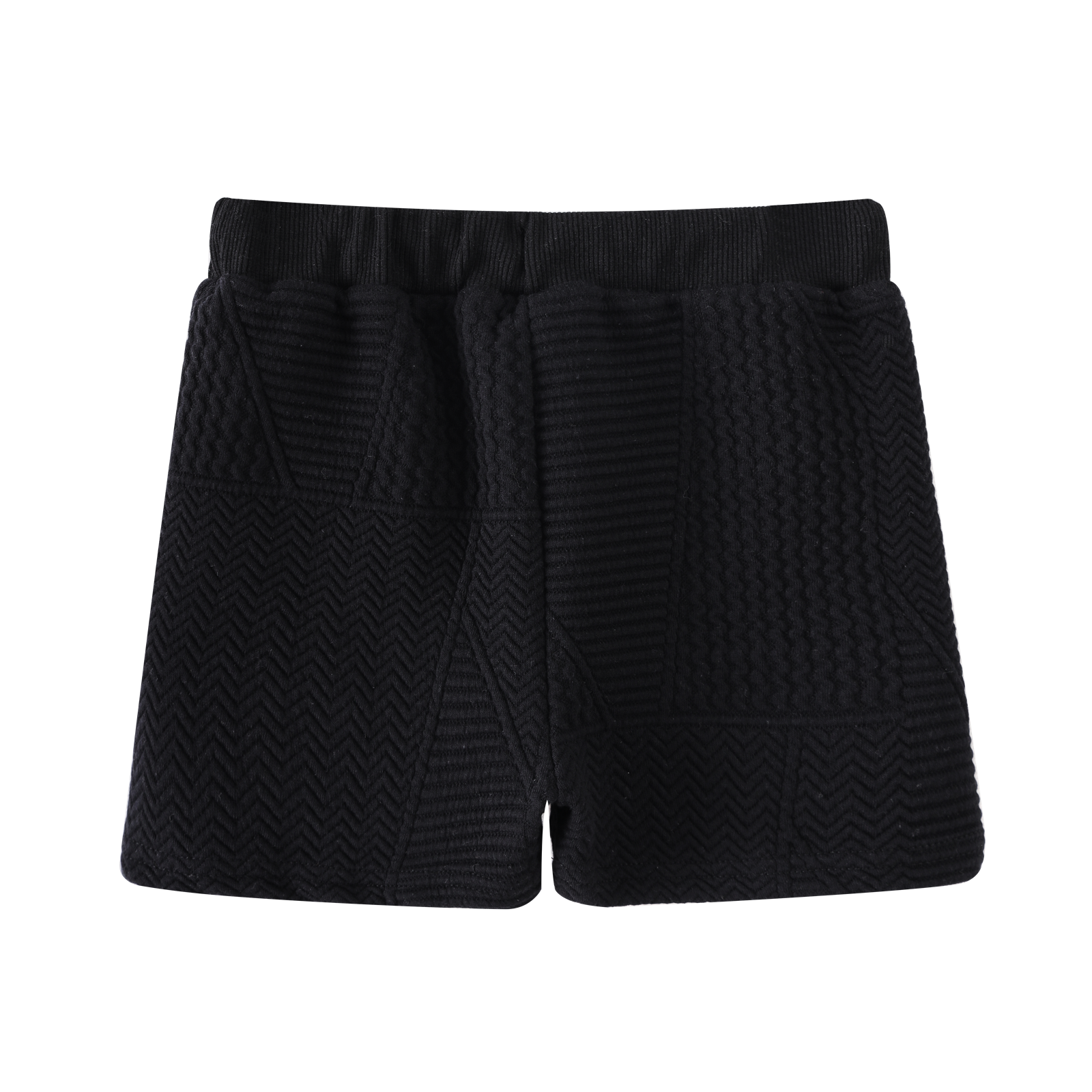 Cracked Soda Asher Textured Shorts - Black