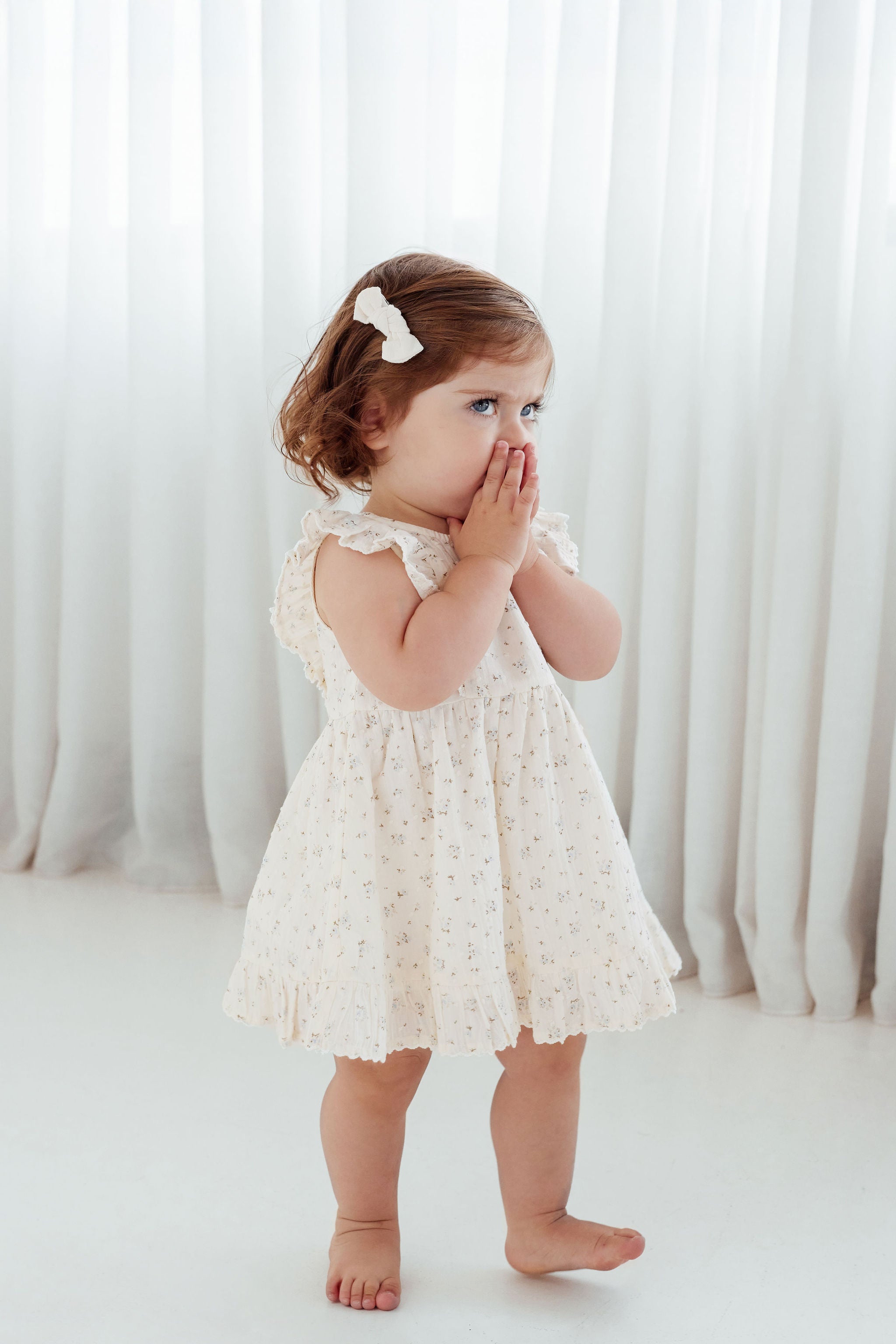 Aster & Oak Sofia Floral Ruffle Dress