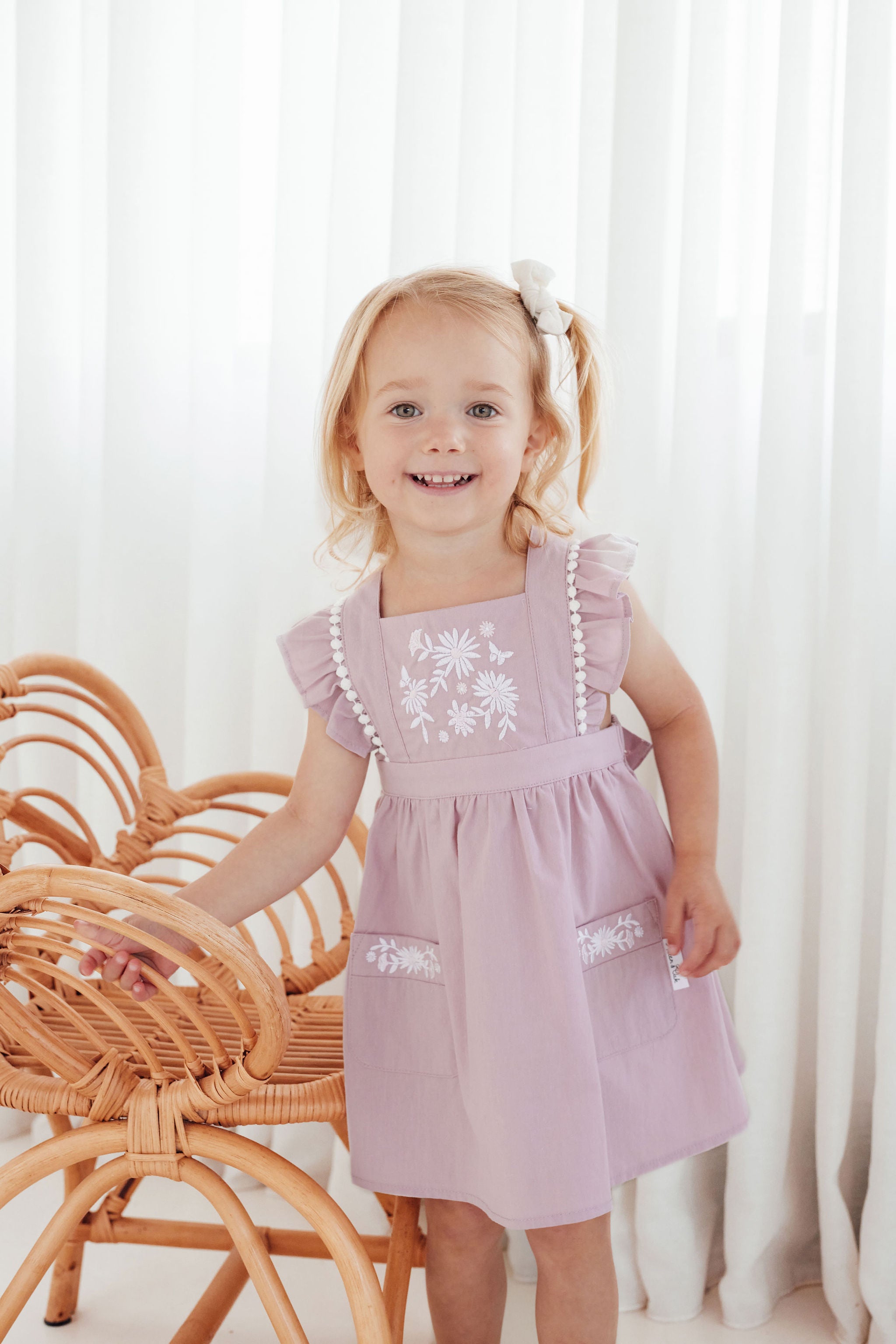 Aster & Oak Daisy Embroidered Dress