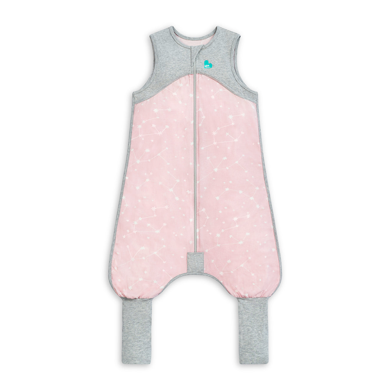 Love to Dream Sleep Suit 0.2 tog Stretch Organic Cotton Stellar Dusty Pink