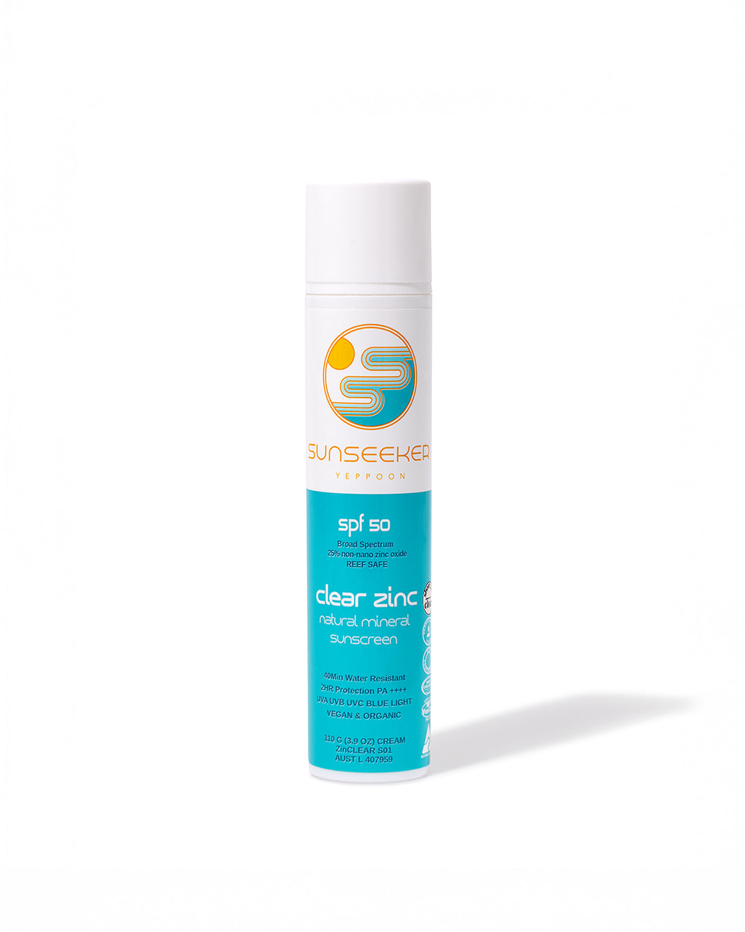 Sunseeker Reef Safe Natural Mineral Sunscreen SPF 50+ 110g