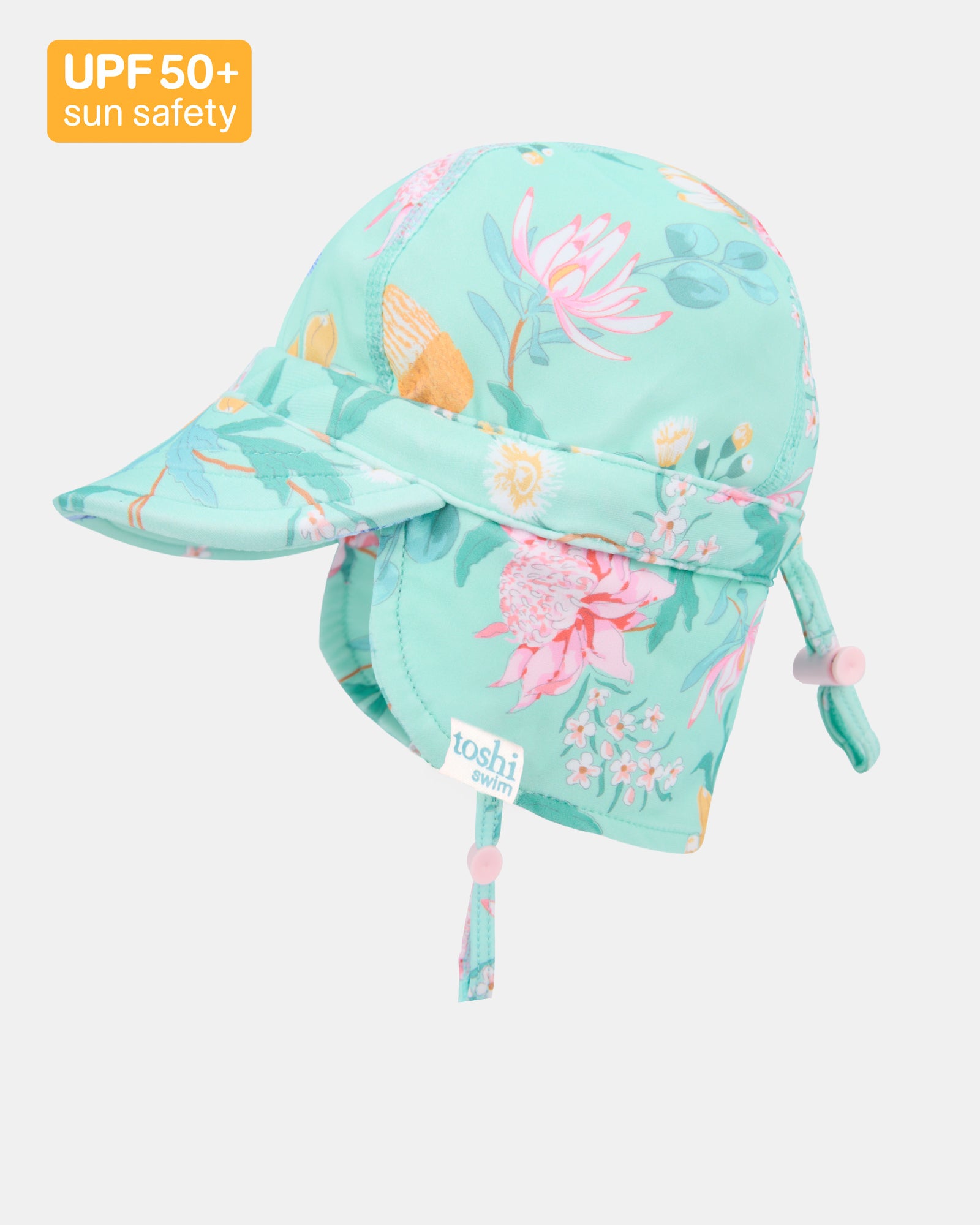 Toshi Swim Flap Cap Paradise - Waratah Mint
