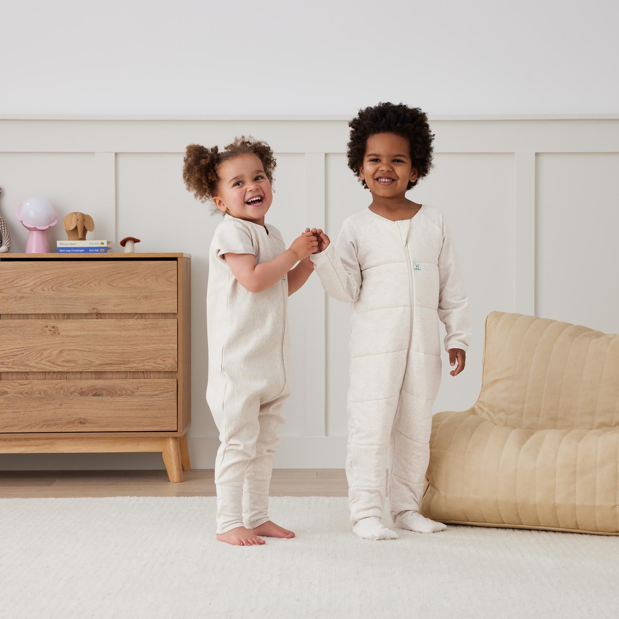 ergoPouch Sleep Onesies 1.0 tog Oatmeal Marle