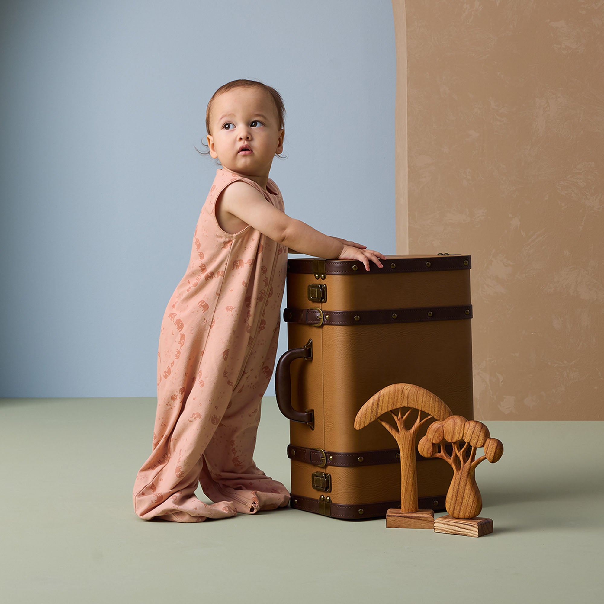 ergoPouch Sleep Suit Bag 0.2 tog - Elephant Parade